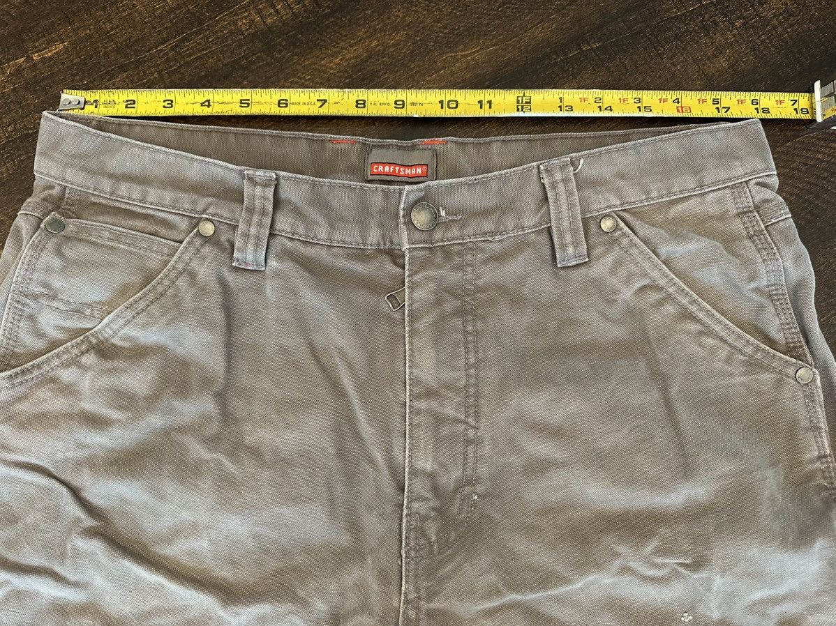 Craftsman Craftsman Workwear Carpenter Men’s Pants Gray 36x24 Hemmed Size US 36 / EU 52 - 3 Thumbnail