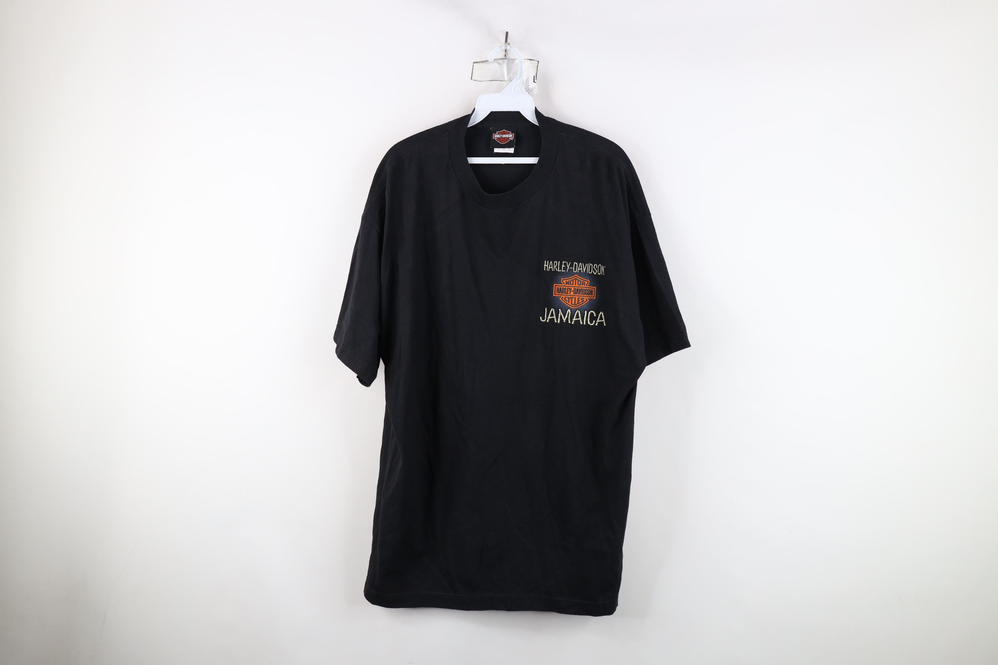 Harley Davidson × Vintage Vintage Y2K Harley Davidson Jamaica Big Logo T-Shirt Size US XL / EU 56 / 4 - 1 Thumbnail