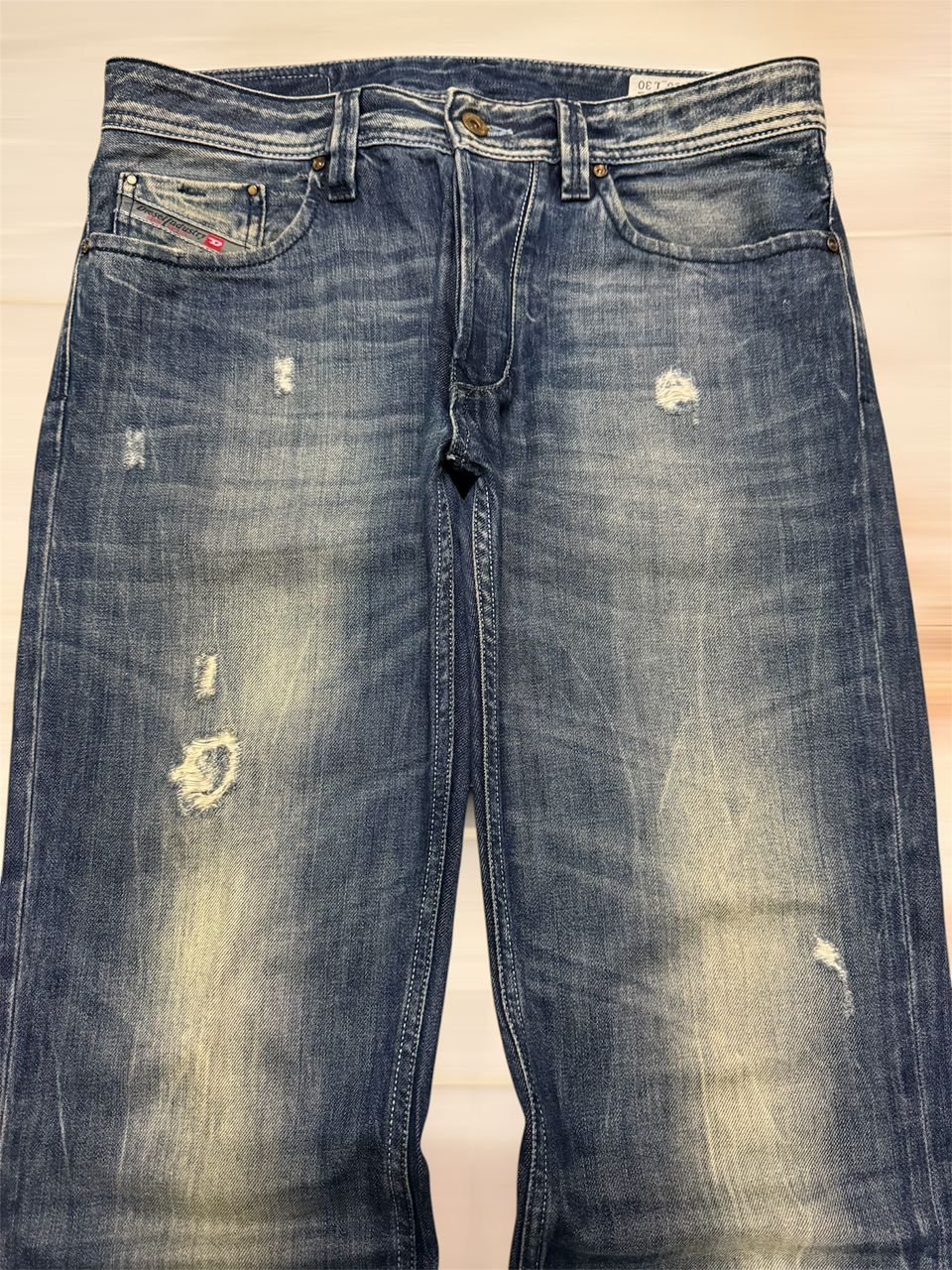 Diesel VINTAGE 00s DIESEL LARKEE-ZIP RUSTY MUD-PUNK DISTRESSING Size US 32 / EU 48 - 4 Thumbnail