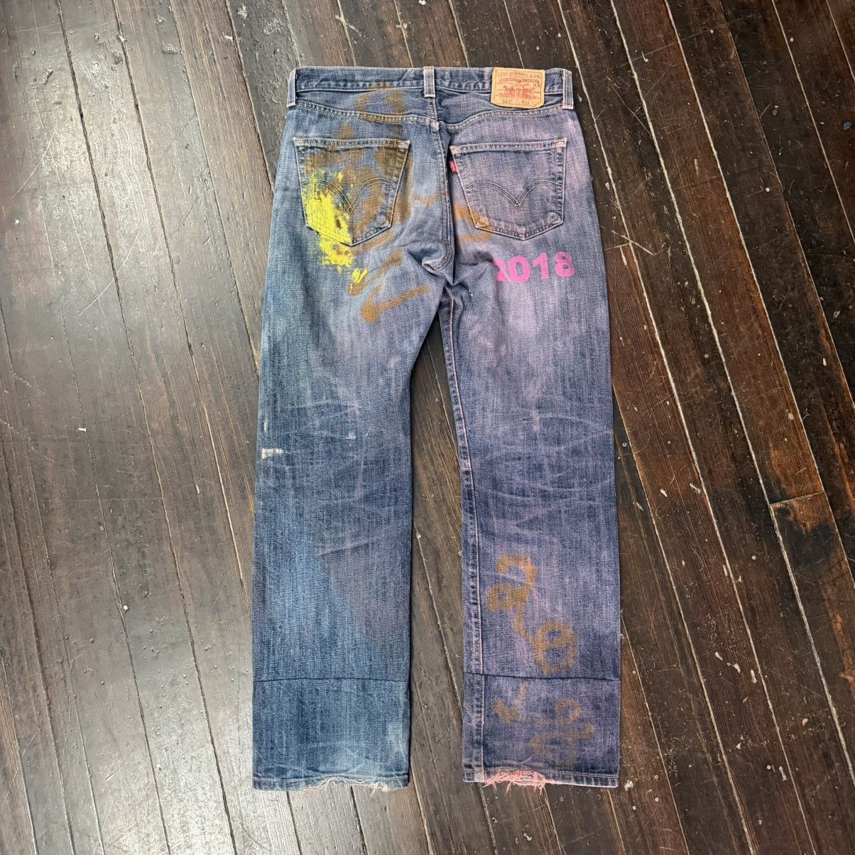 Asspizza asspizza 2018 levis 501 denim Size US 32 / EU 48 - 3 Thumbnail