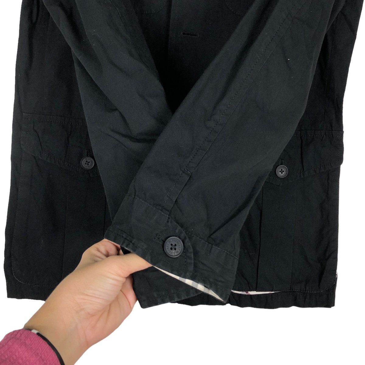 Burberry 🔥Vintage Chore Jacket Burberry Black Label Nova Check Size US M / EU 48-50 / 2 - 13 Thumbnail