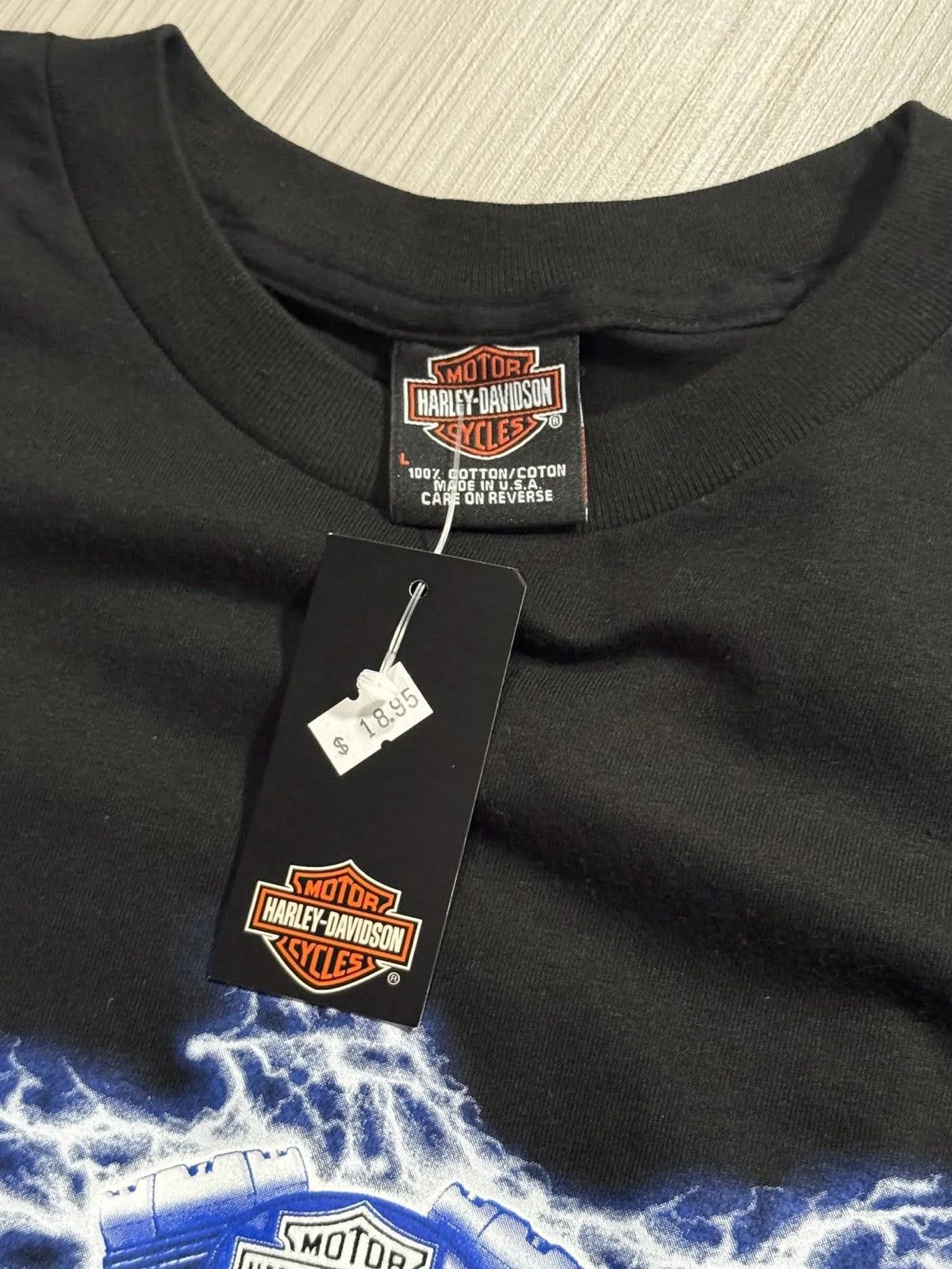Harley Davidson Vintage Harley Davidson Lightning Eagle T Shirt (Size L) NWT Size US L / EU 52-54 / 3 - 3 Thumbnail