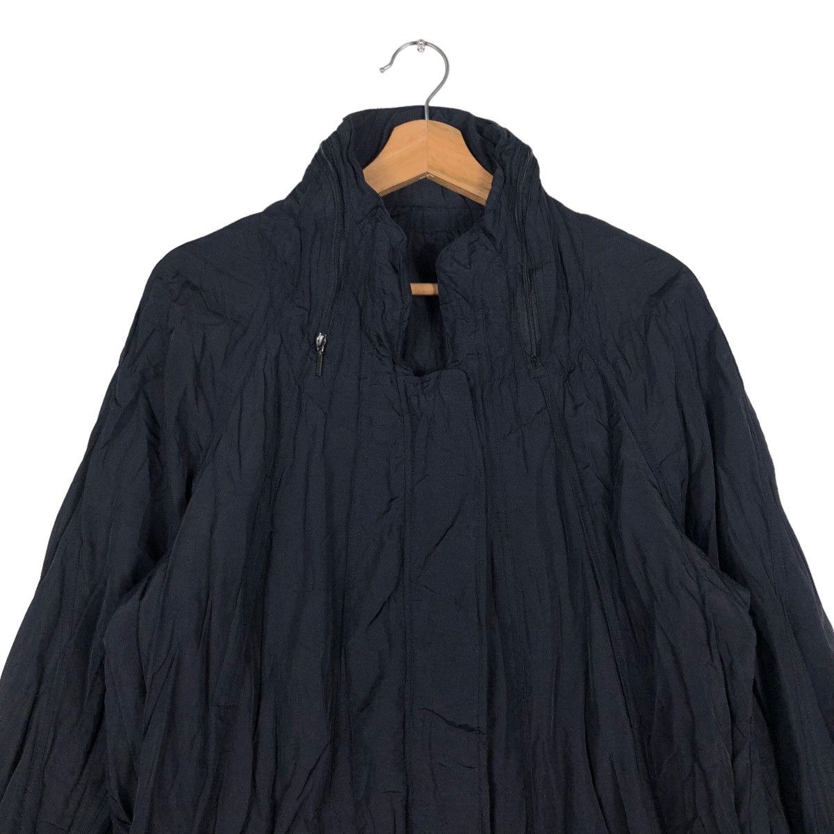 Japanese Brand Rich Black Long Fly Jacket Bondage Biker Issey Miyake Japan Size US M / EU 48-50 / 2 - 3 Thumbnail