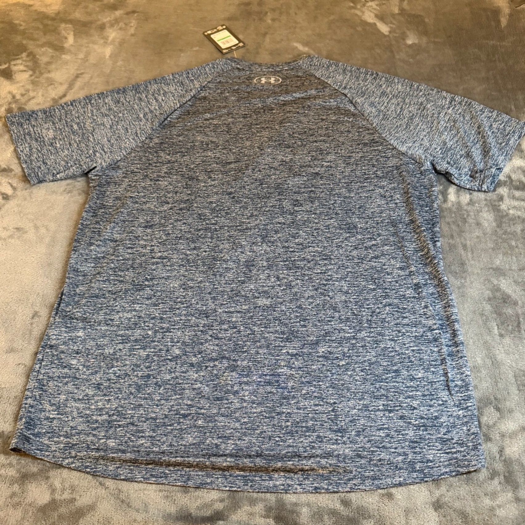 Under Armour Under Armour Tech T-Shirt Loose Fit Short Sleeve Heather Blue Mens Large NWT Size US L / EU 52-54 / 3 - 6 Thumbnail