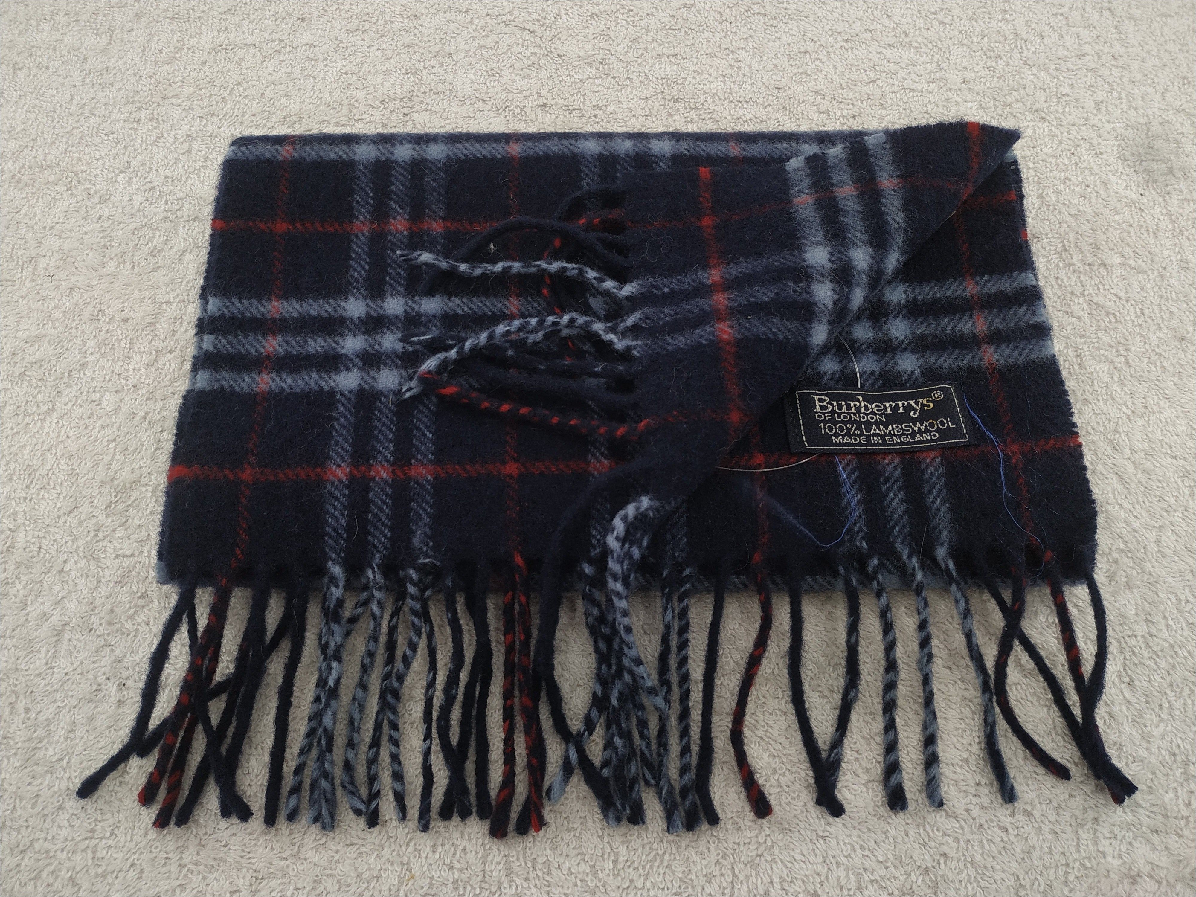 Burberry × Vintage Burberry Scarf / Muffler / Neckwear - WW484 Size ONE SIZE - 4 Thumbnail
