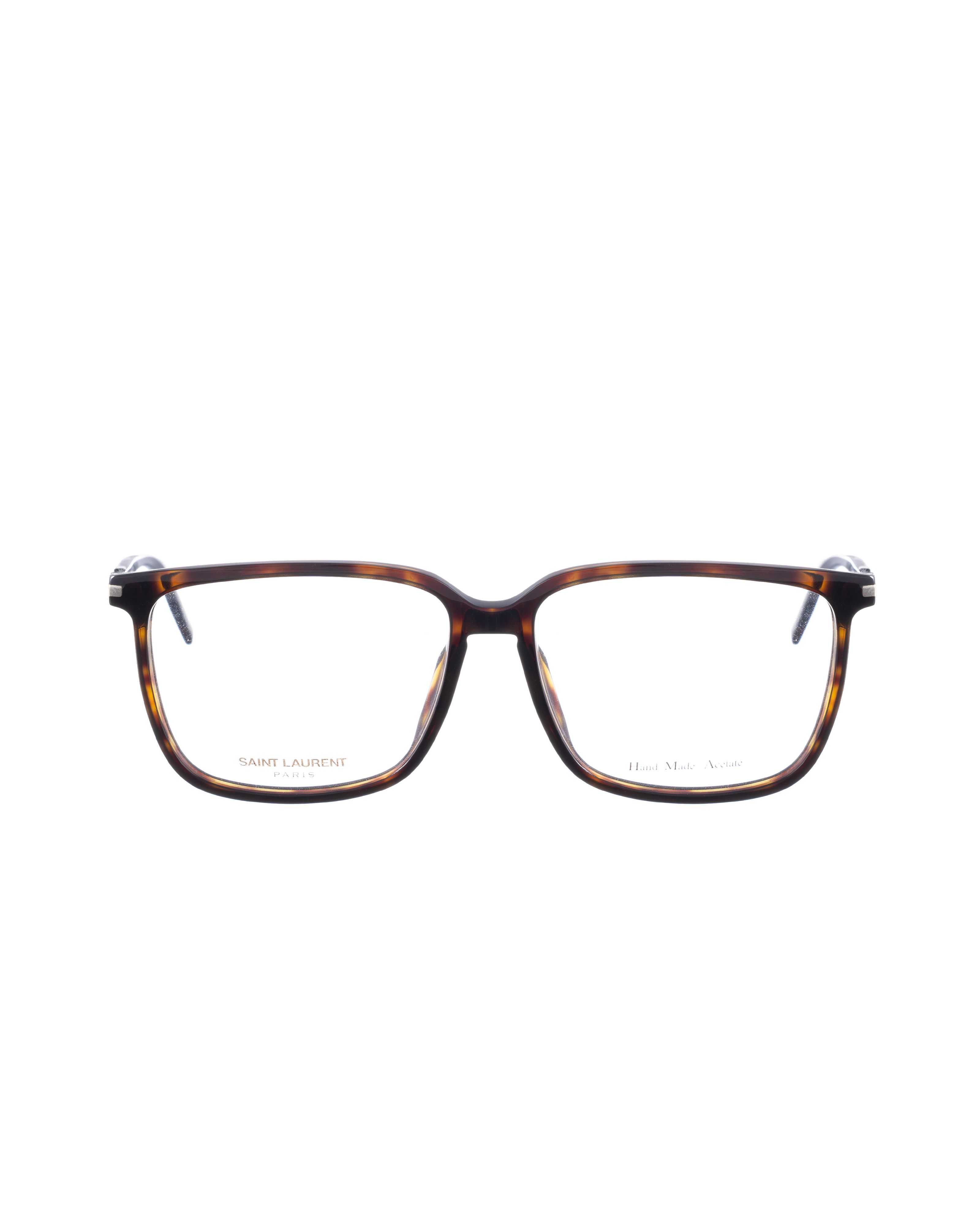 Saint Laurent Paris × Vintage Saint Laurent 00s Black Havana Nerd Oversize Glasses Size ONE SIZE - 2 Thumbnail