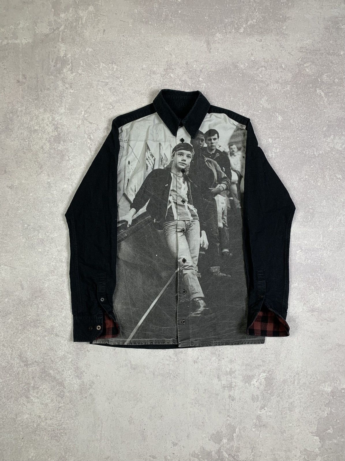 Raf Simons Dr. Martens Graphic Shirt Raf Simons Style grunge-punk Size US S / EU 44-46 / 1 - 1 Thumbnail