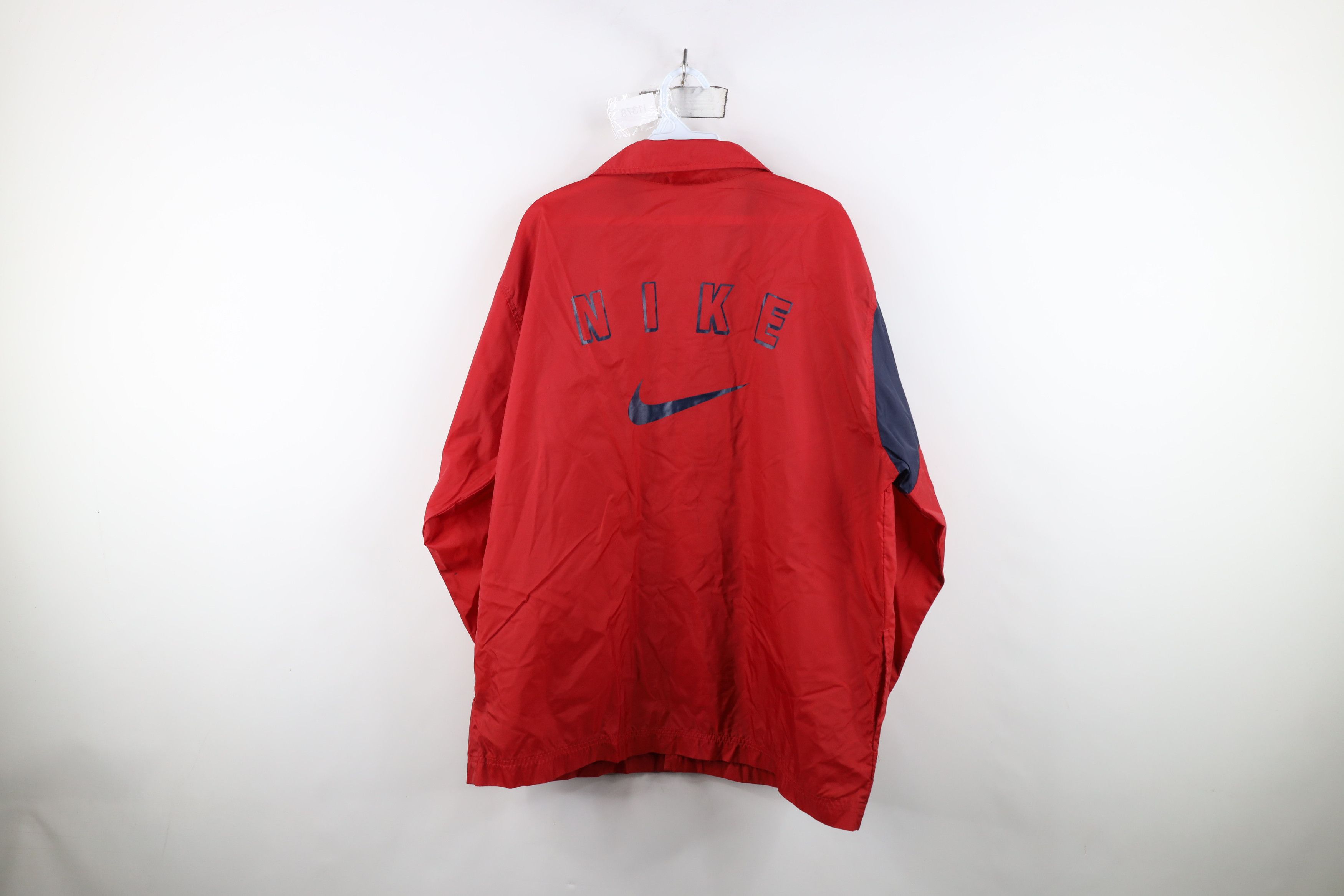 Nike Vintage 90s Nike Spell Out Coach Coaches Windbreaker Jacket Size US S / EU 44-46 / 1 - 13 Thumbnail
