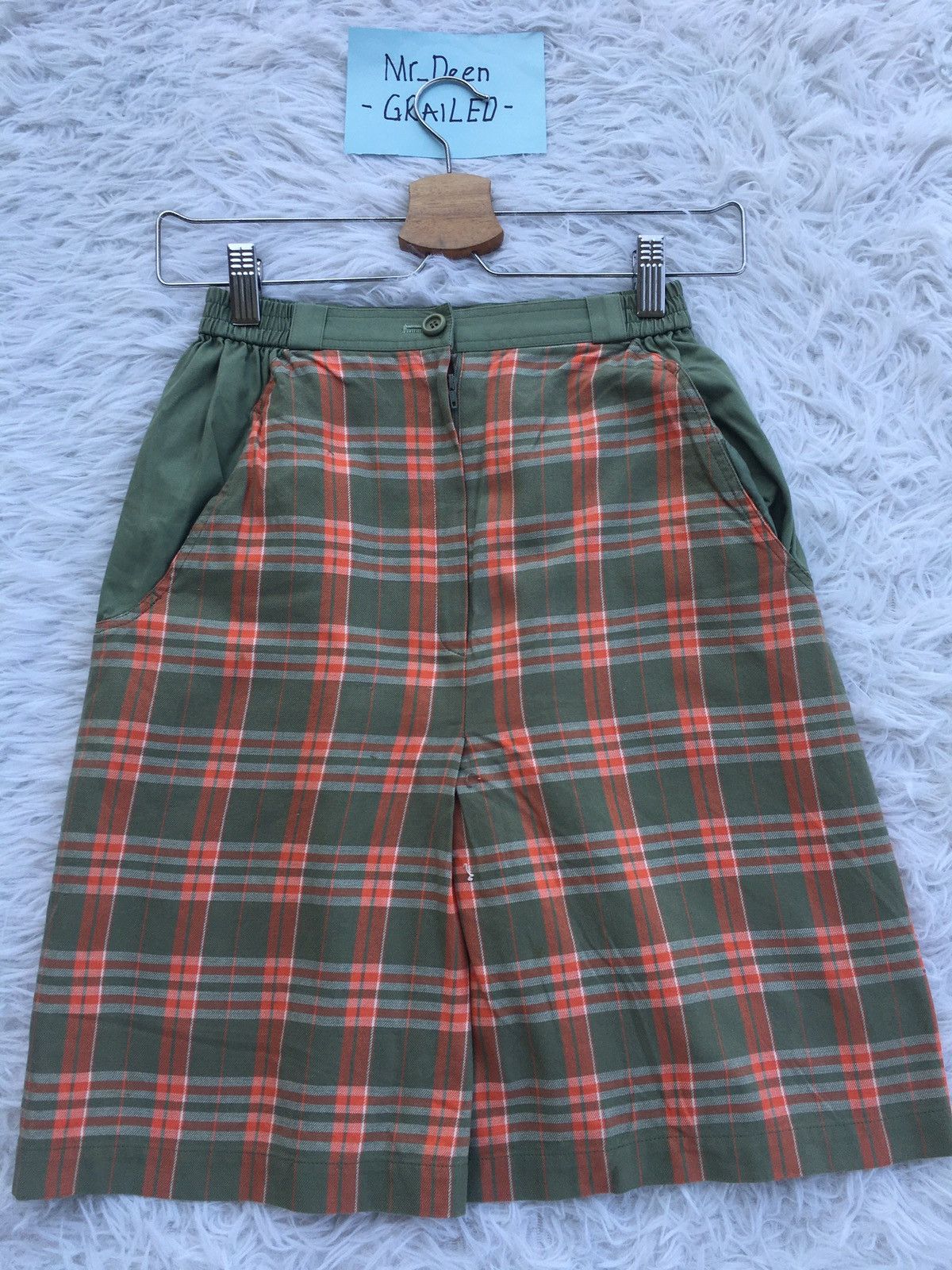 Christian Dior Monsieur Rare Vintage Christian Dior Checkered Mini Skirt Size 22" - 5 Thumbnail