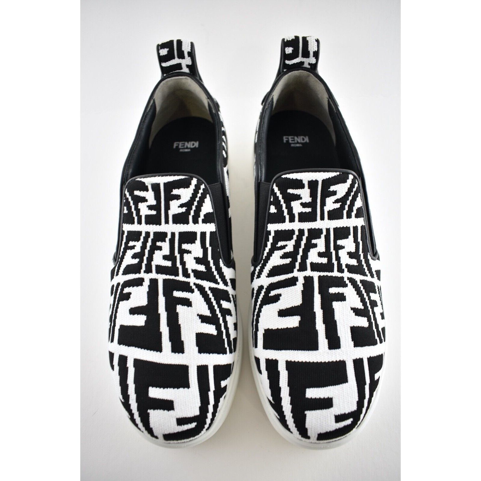 Fendi Fendi Vertigo Black Low Top Trainer Slip On Sneaker 37.5 Size US 7.5 / IT 37.5 - 7 Thumbnail