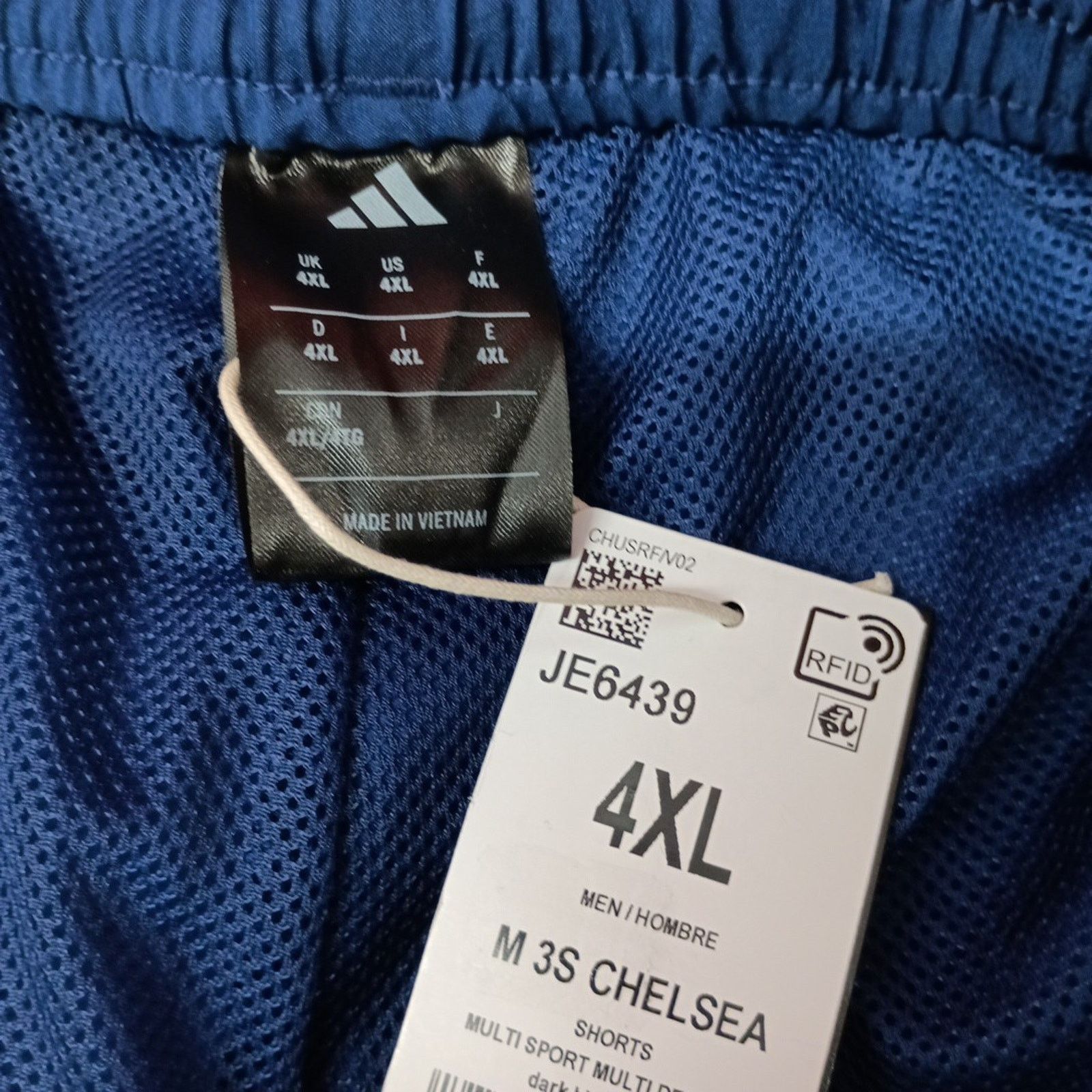 Adidas Adidas Men's 3-Stripes Chelsea Shorts Size 4XL Blue White Size US 44 / EU 60 - 3 Thumbnail