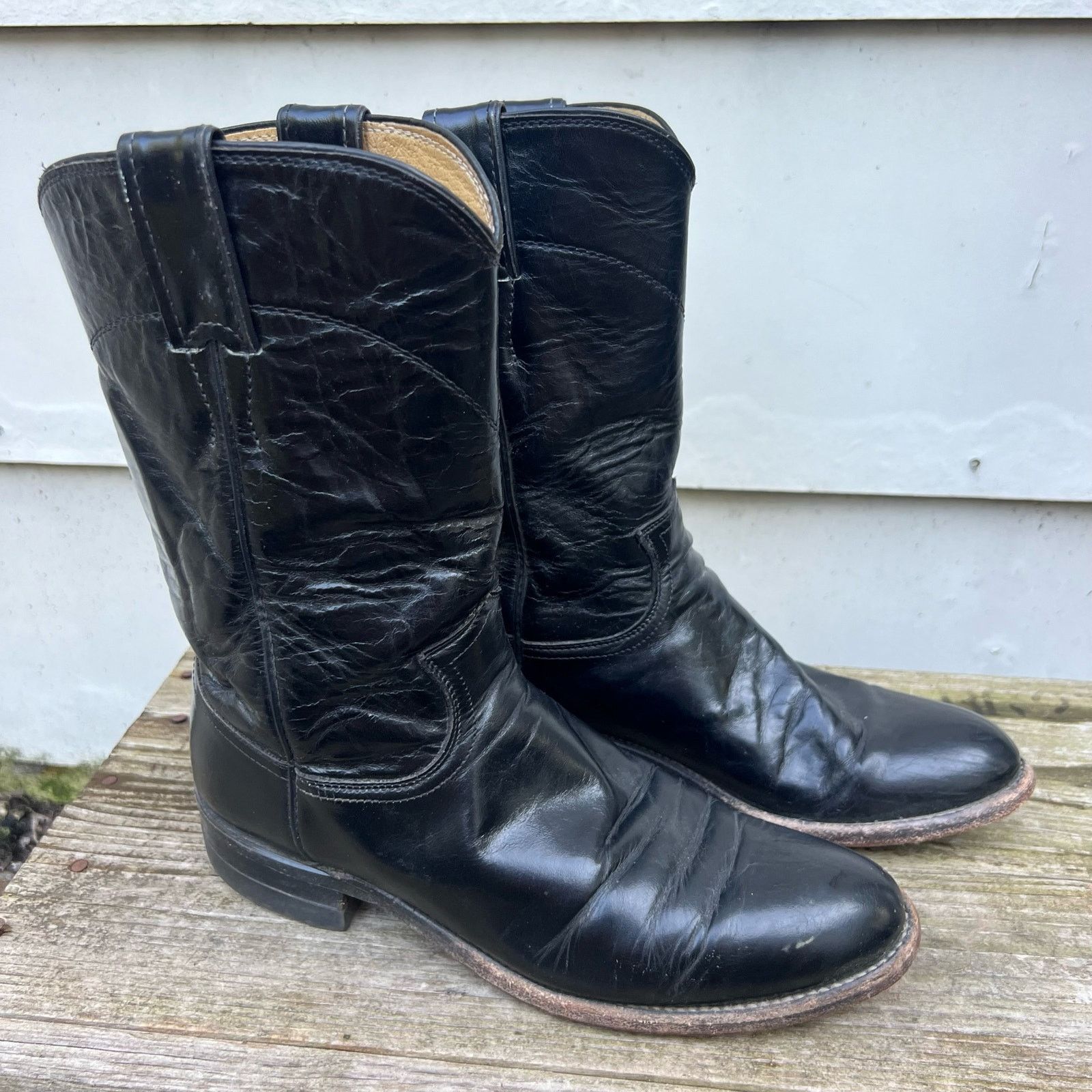 Justin roper boots black hotsell