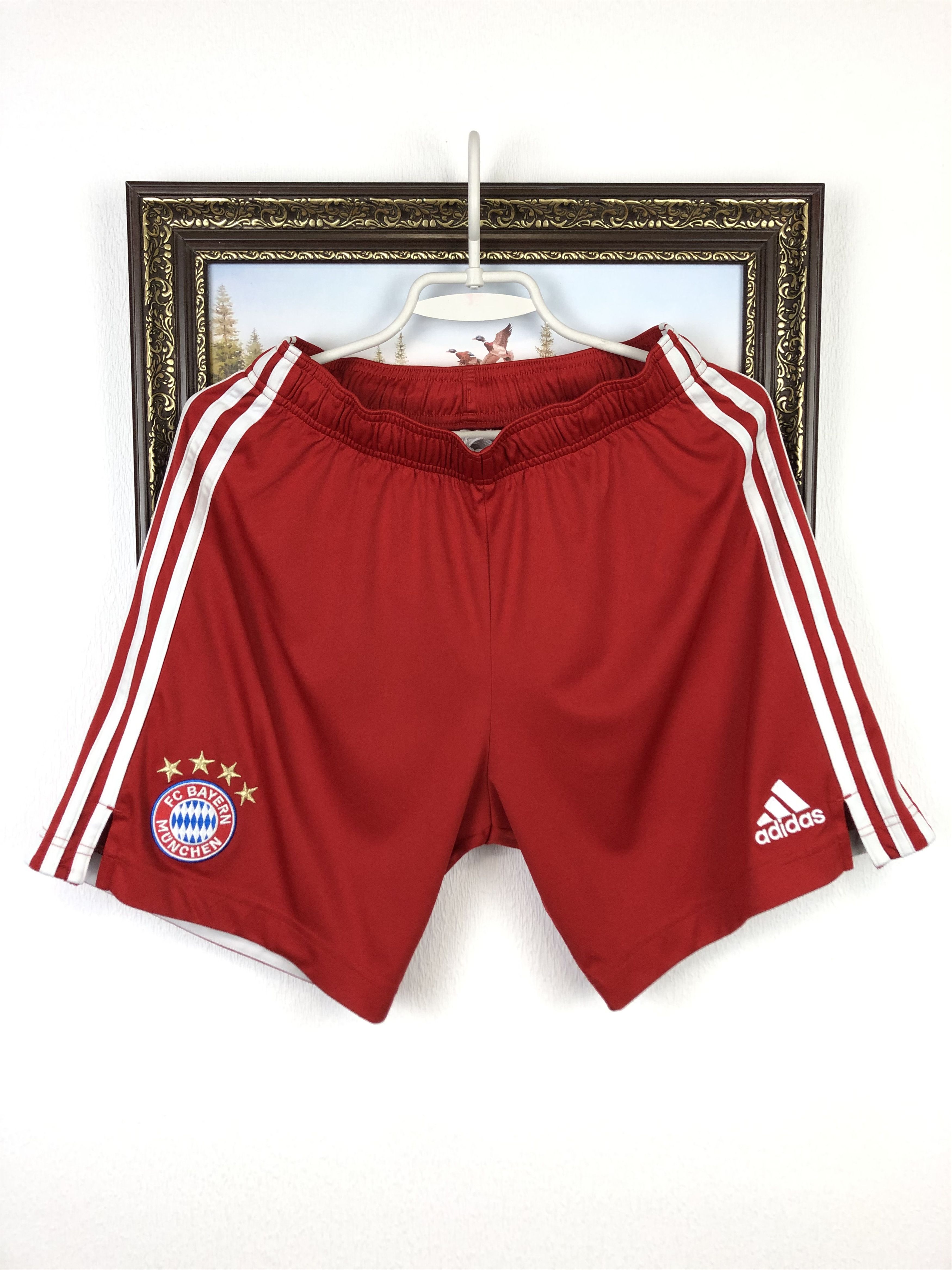 Adidas Bayern Munich Football Shorts Soccer Track Mens M