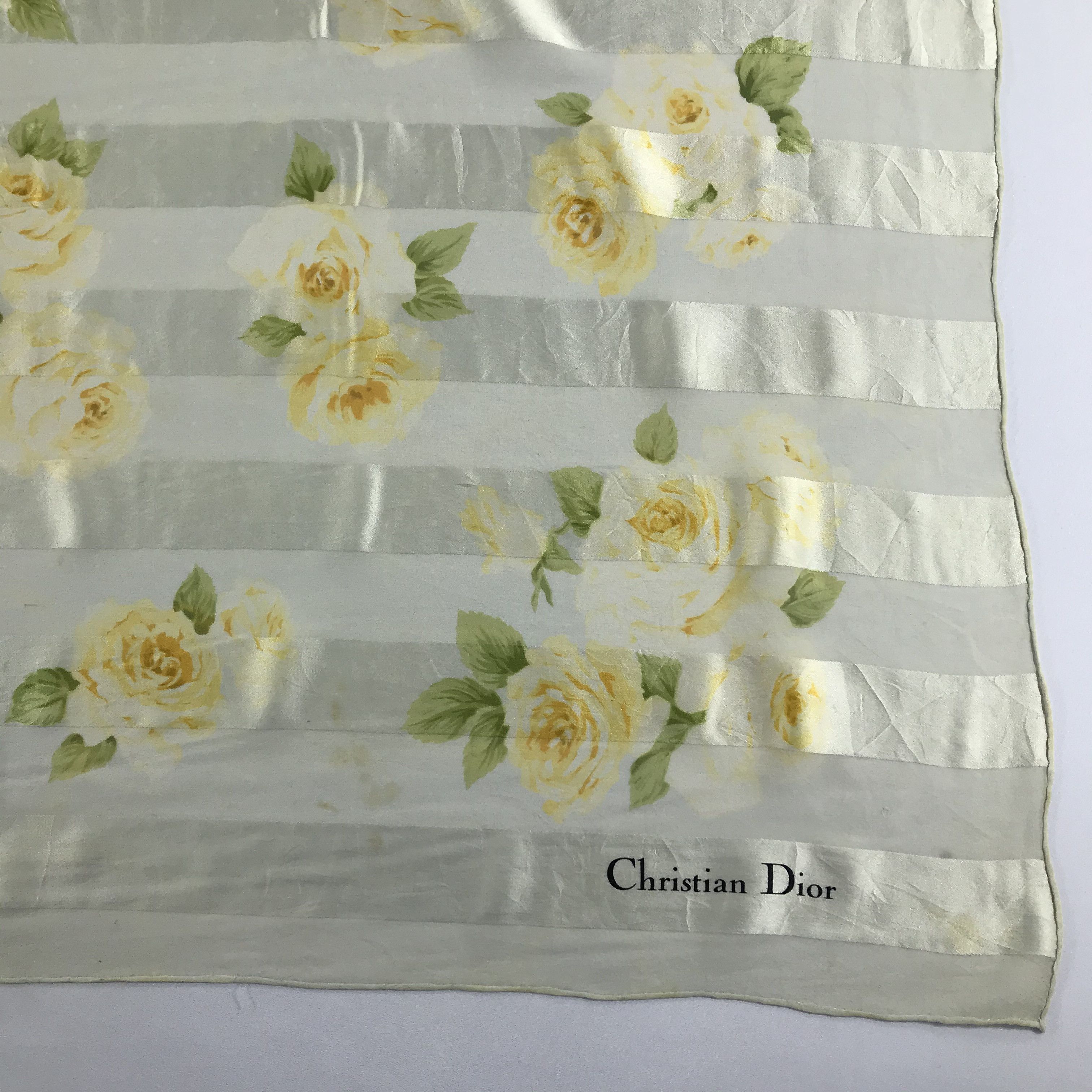 Vintage Vintage Christian Dior Silk Scarf Size ONE SIZE - 4 Thumbnail