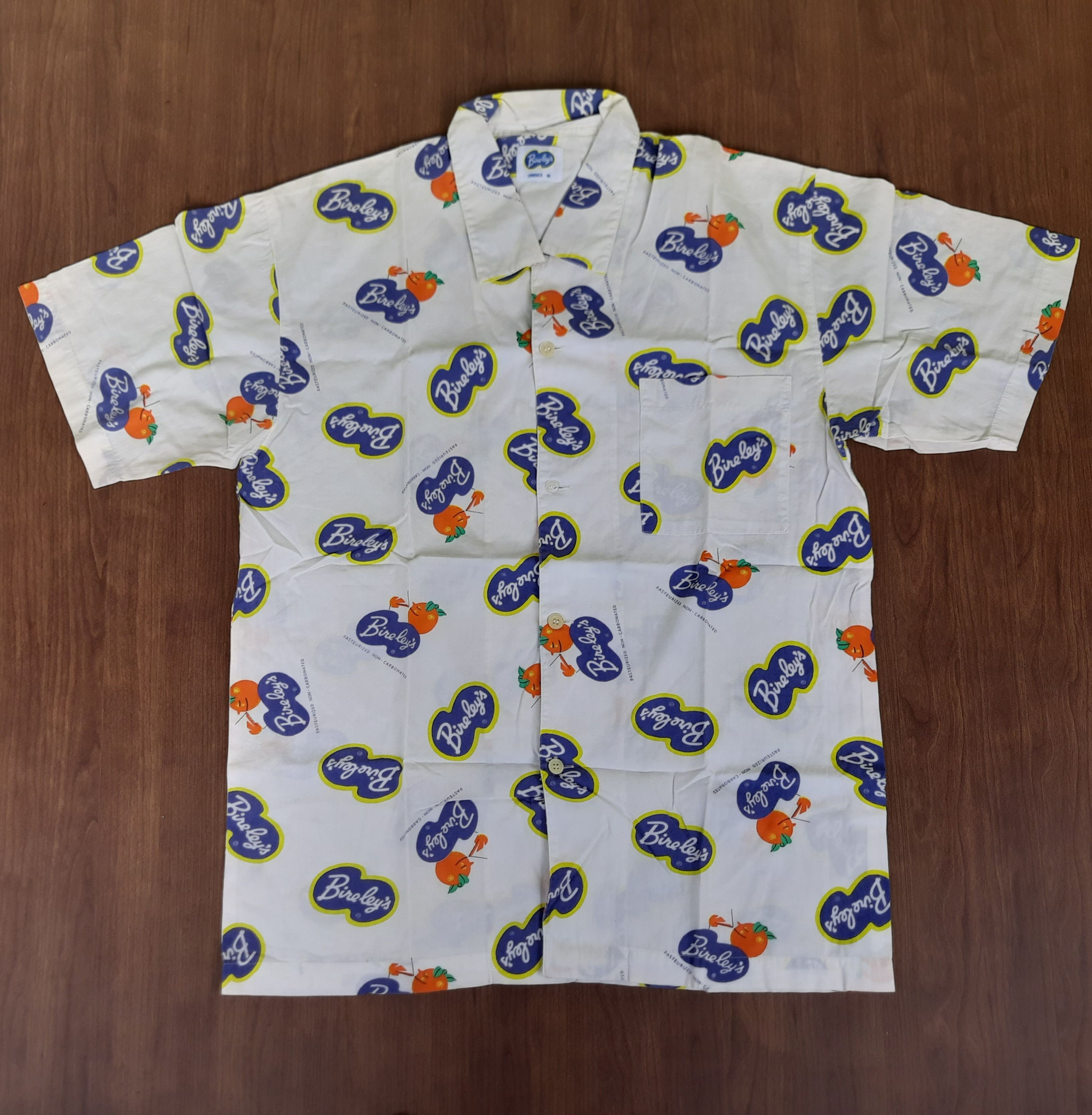 Japanese Brand Vintage 90s BIRELEY'S All Over Print Shirts Size US M / EU 48-50 / 2 - 1 Thumbnail
