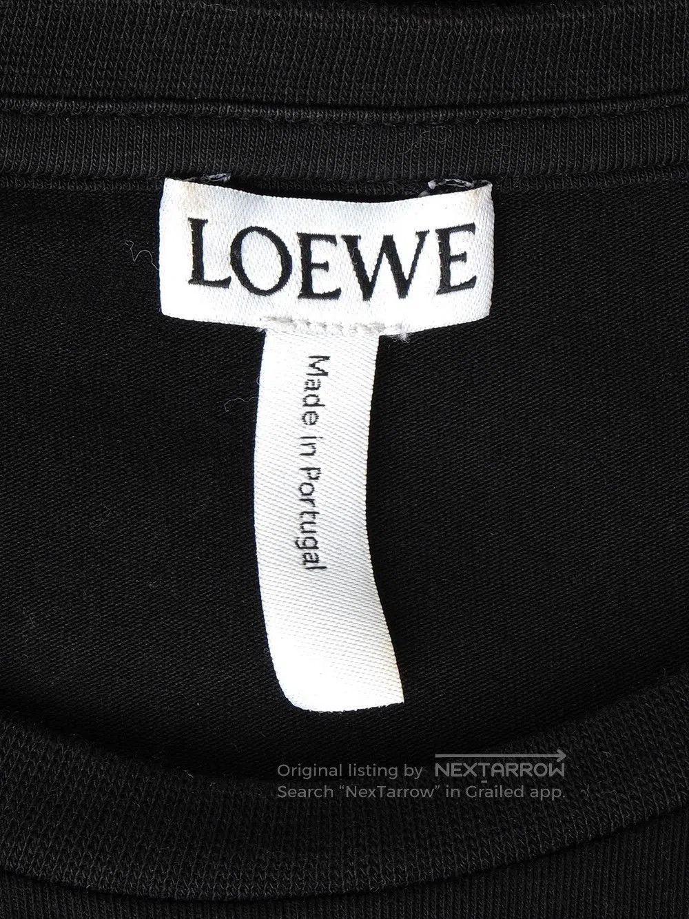 Loewe Loewe Black Bat Logo Short Sleeve T-Shirt. Size US XS / EU 42 / 0 - 6 Thumbnail