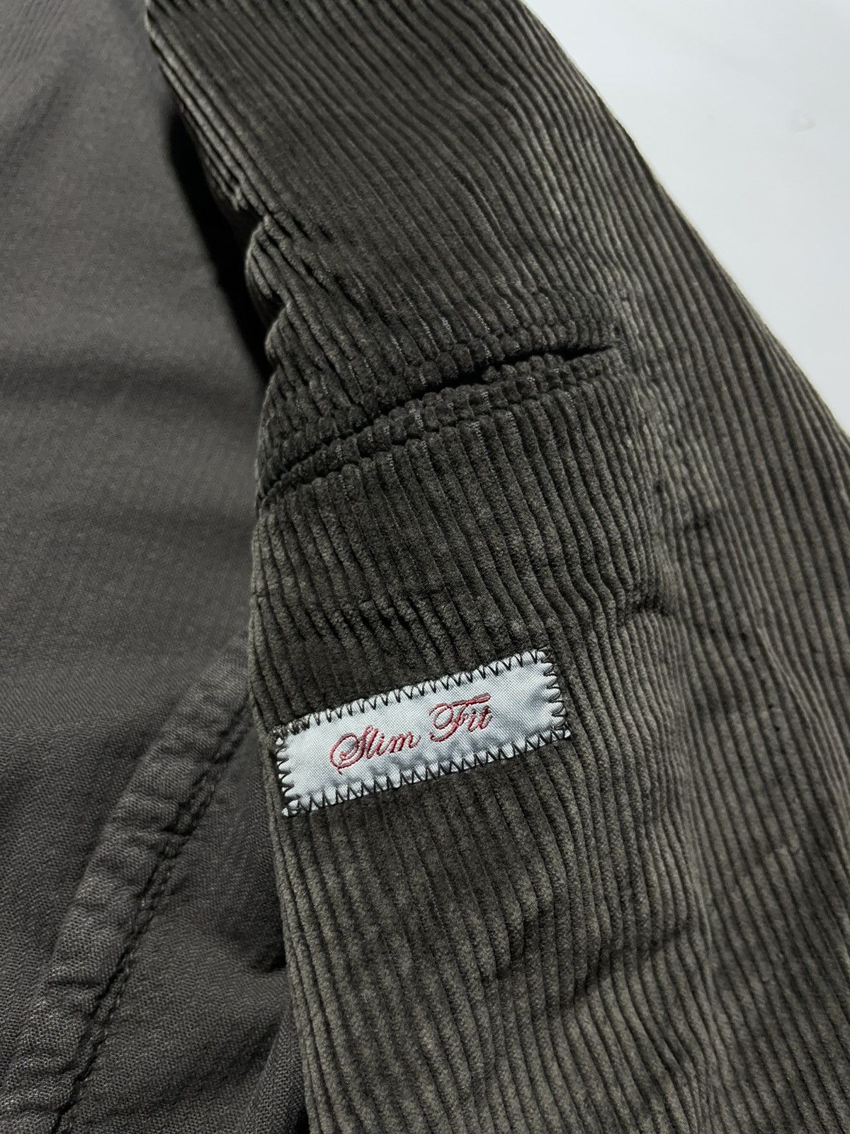 L.B.M. 1911 L.B.M. 1911 Slim Fit Corduroy Blazer Size 46S - 11 Thumbnail