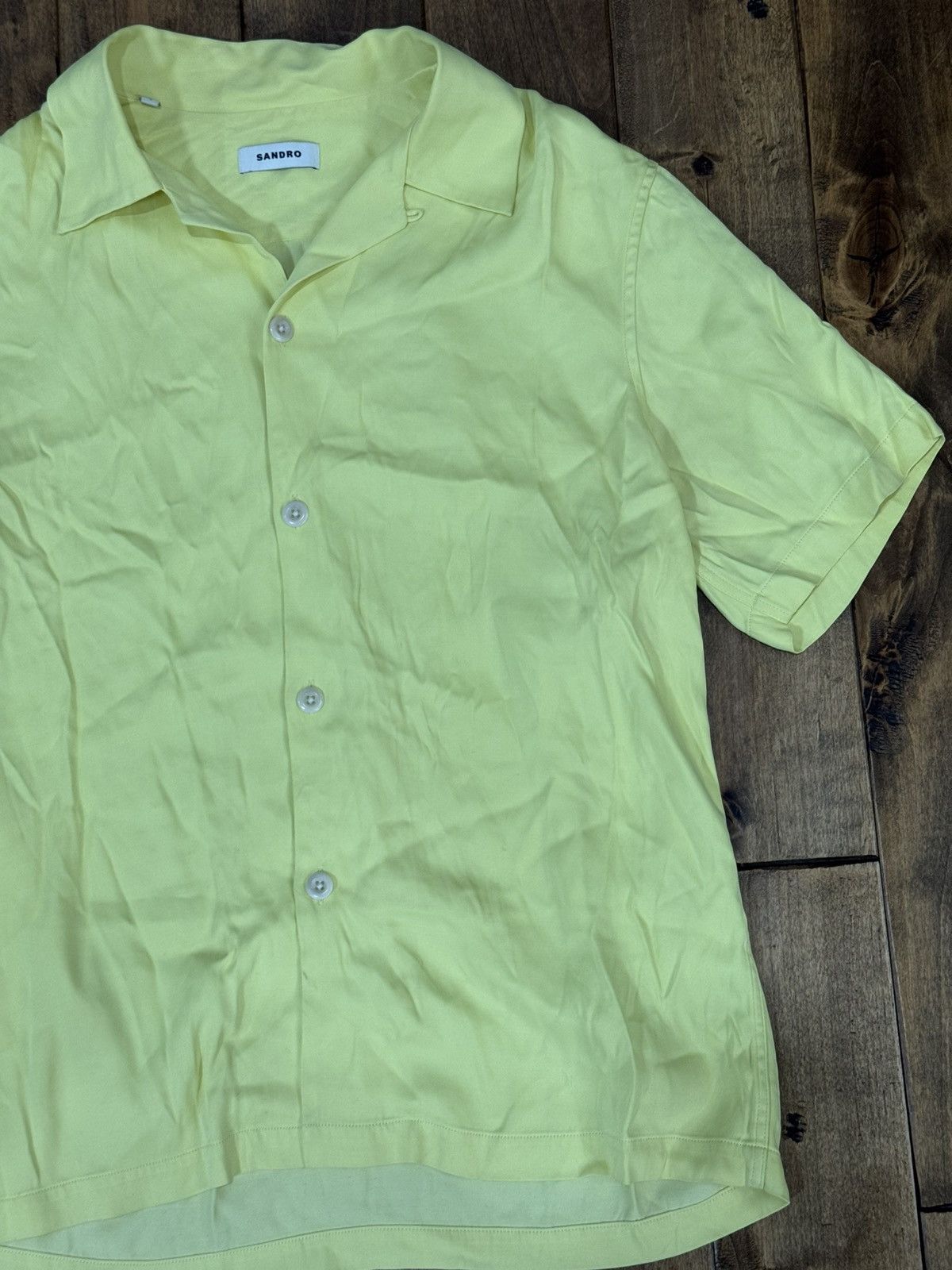 Designer × Sandro Sandro button up short sleeve shirt Size US S / EU 44-46 / 1 - 12 Thumbnail