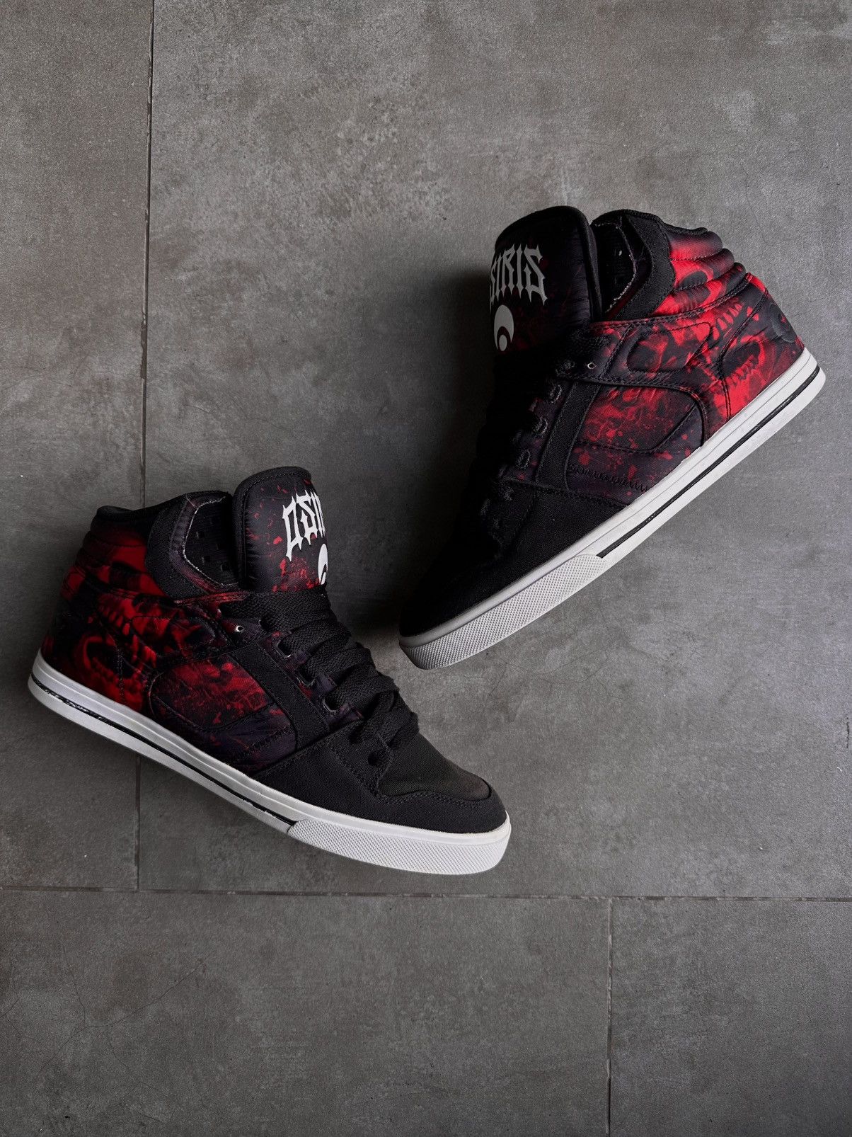 Osiris OSIRIS CLONE RED SKULL LIMITED HI TOP SNEAKERS Size US 11 / EU 44 - 8 Thumbnail