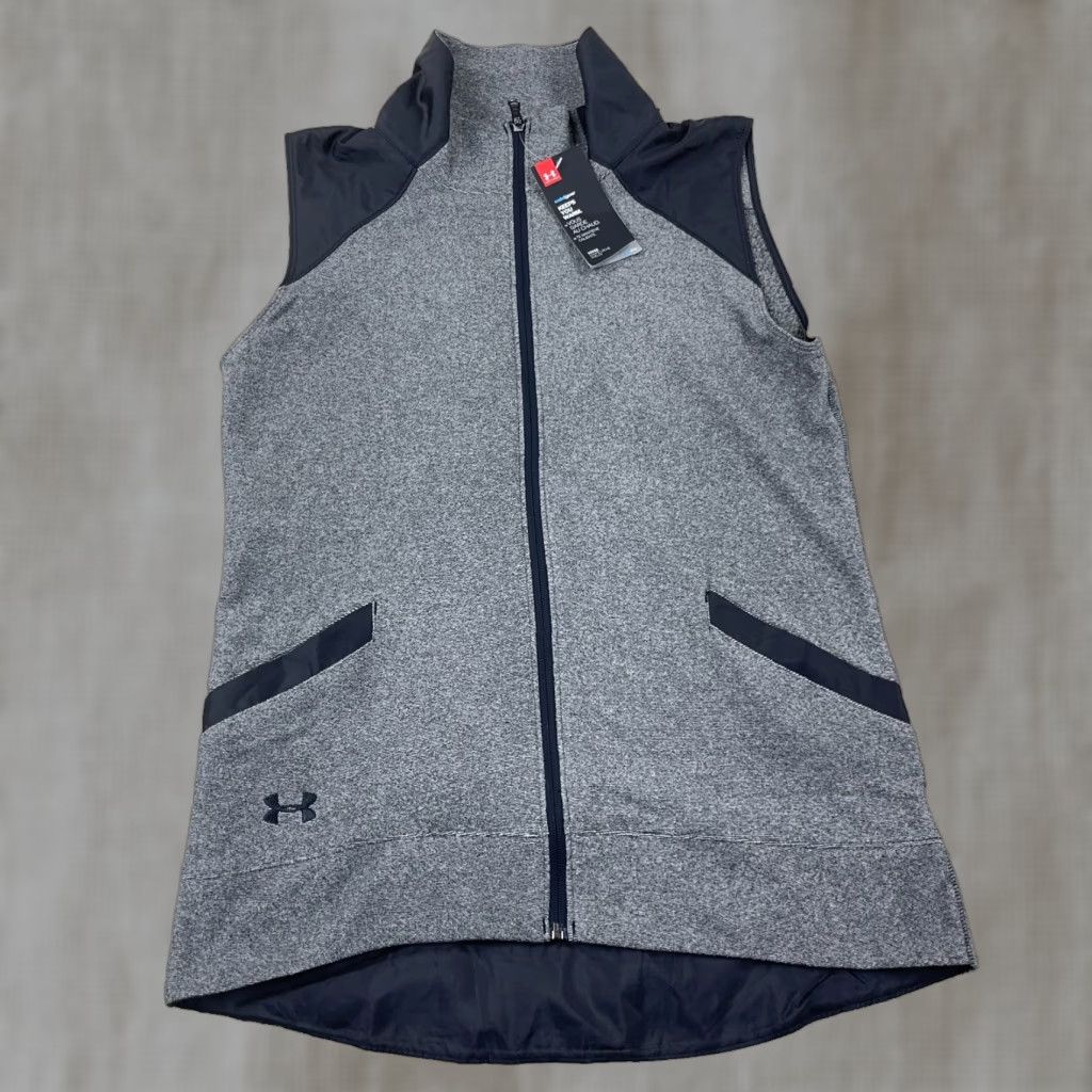 Under Armour Under Armour Vest Women M Gray Black Zip Up Loose Fit Cold Gear Outdoor New Size M / US 6-8 / IT 42-44 - 1 Thumbnail