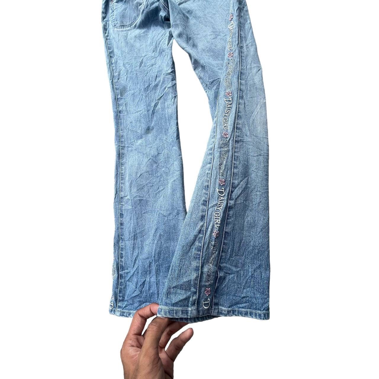 Beauty Beast × Hysteric Glamour × Vintage Vintage Daisy Lovers Embroided Side Tap Flare Denim Pants Size 28" / US 6 / IT 42 - 4 Thumbnail