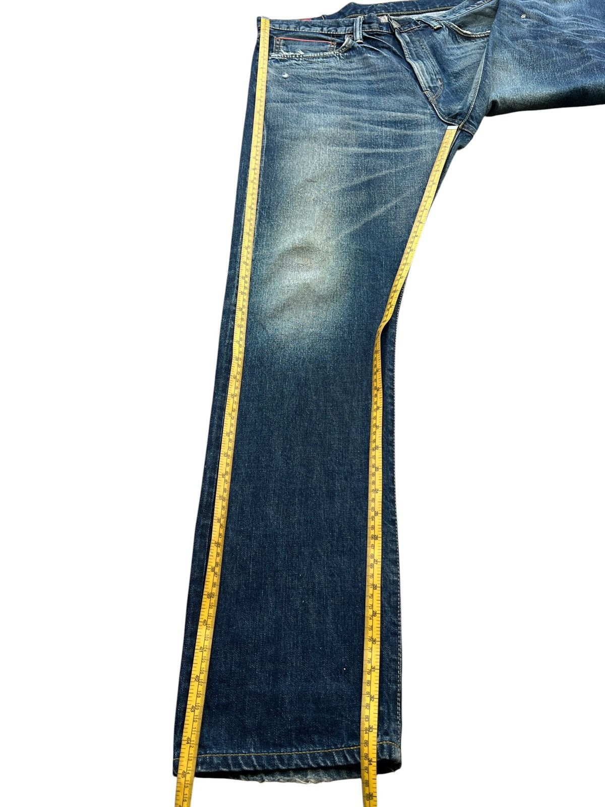 Edwin Vintage Edwin Selvedge Distressed Denim Jeans 36x34 Size US 36 / EU 52 - 13 Thumbnail