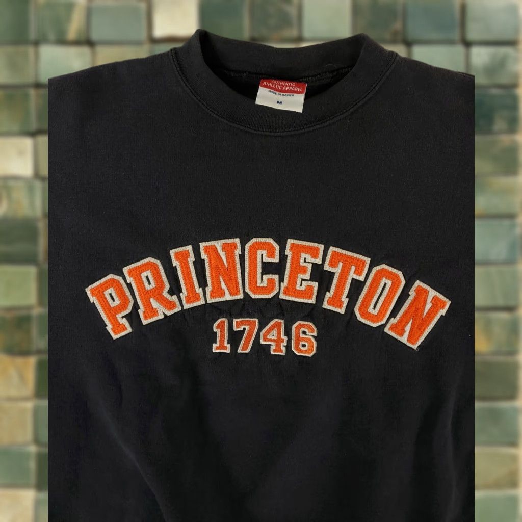 Champion VINTAGE Princeton Champion VTG 90s Crew Neck Sweatshirt Black Mens M Size US M / EU 48-50 / 2 - 1 Thumbnail