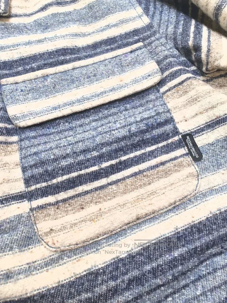 Neighborhood Neighborhood Blue Striped Flannel Shirt Size US M / EU 48-50 / 2 - 5 Thumbnail