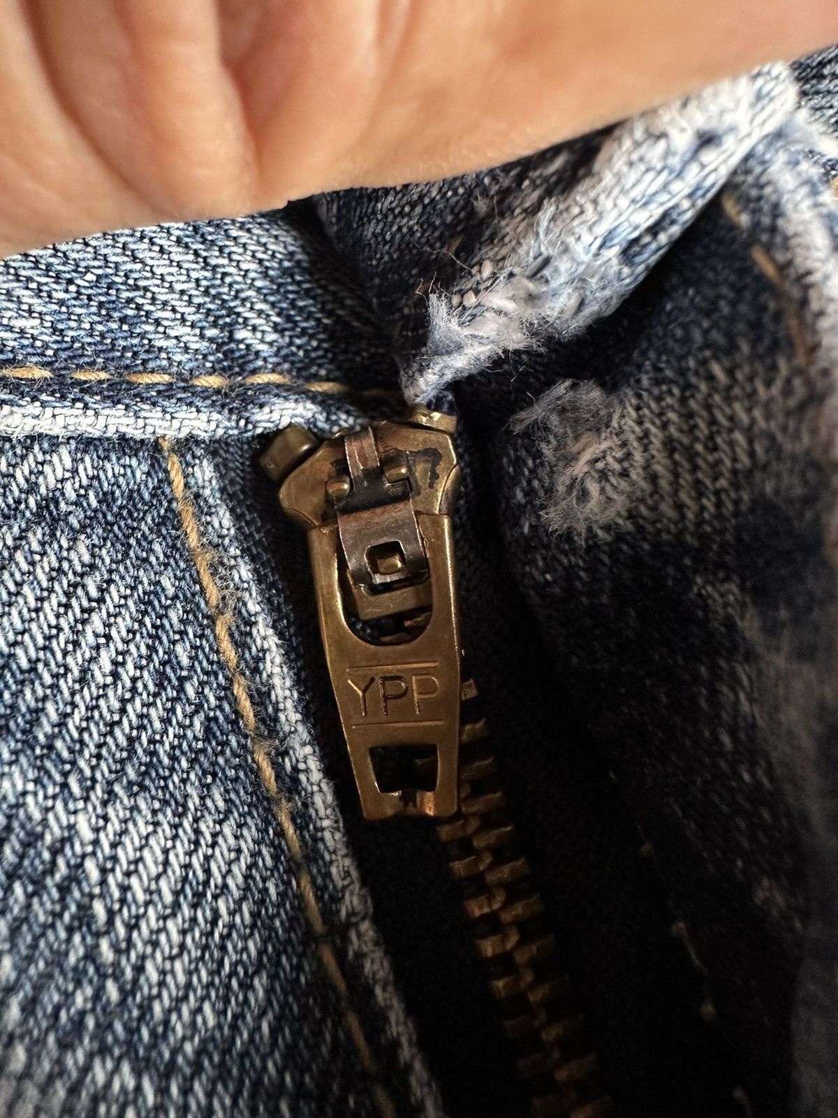 14th Addiction × Hysteric Glamour × If Six Was Nine Pasta Denim Nice Faded Distressed Denim D487 Size US 30 / EU 46 - 15 Thumbnail