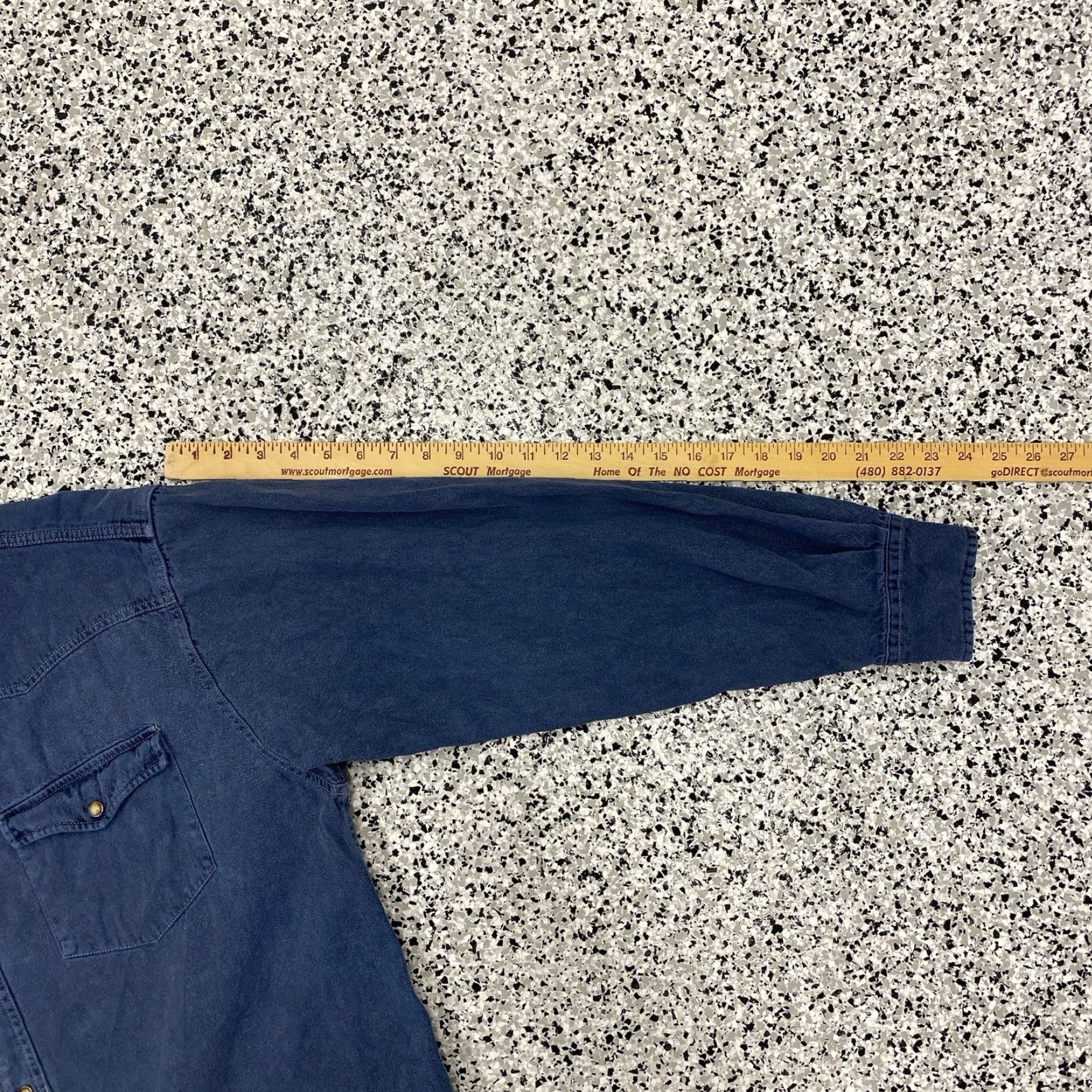 Gap VINTAGE Gap Shirt Mens XL Blue Denim Pearl Snap Shacket Heavyweight Y2K Cotton Size US XL / EU 56 / 4 - 4 Thumbnail