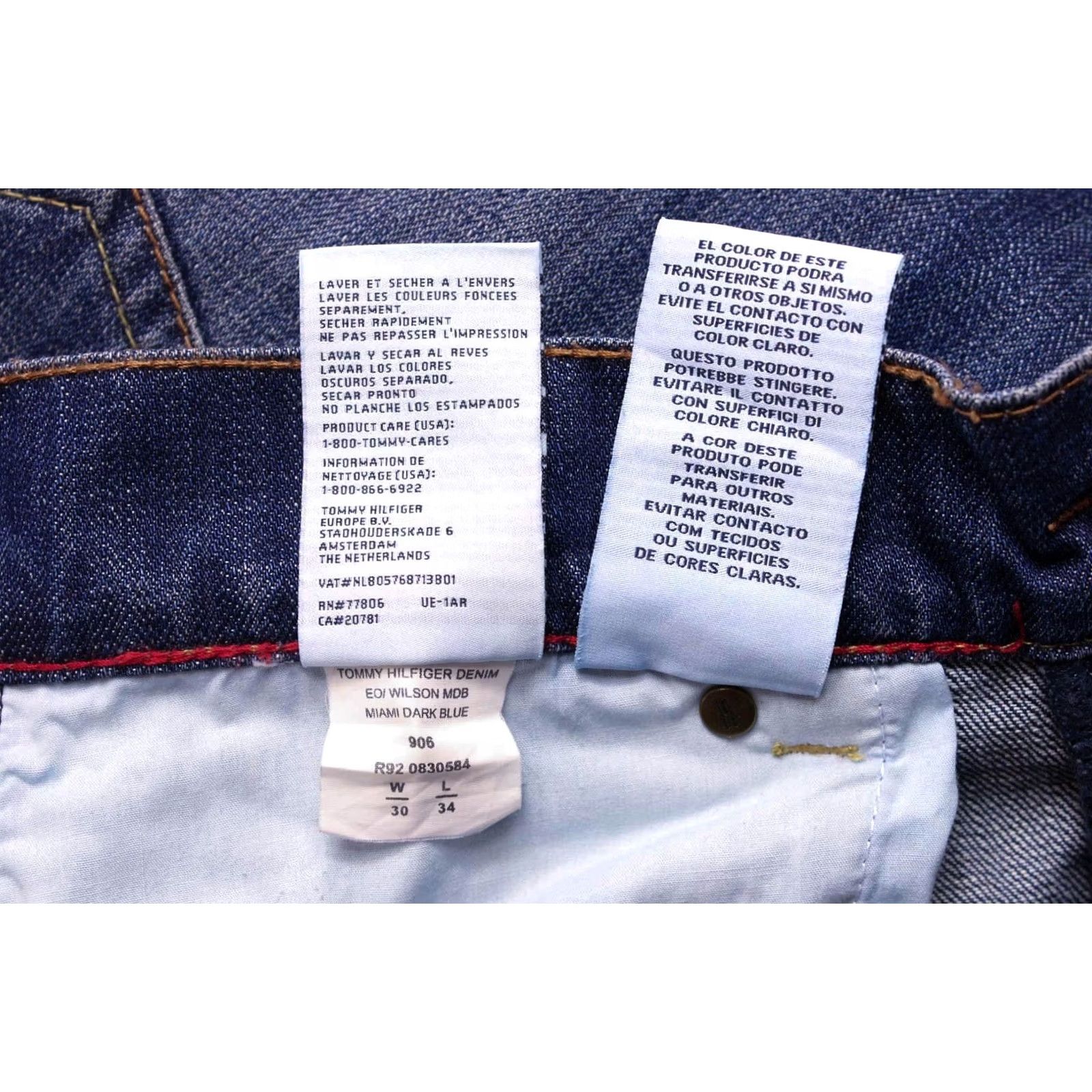Tommy Hilfiger Tommy Hilfiger Jeans Men's W30/L34 Dark Blue Size US 30 / EU 46 - 8 Thumbnail