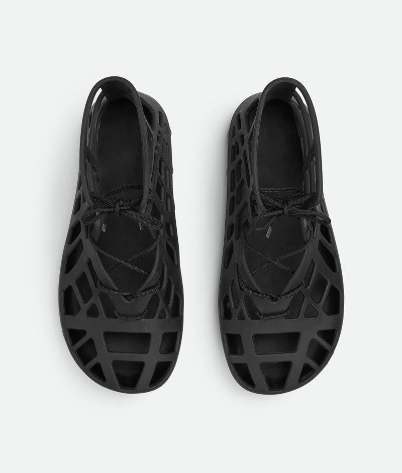 Bottega Veneta o1s1rm0126 Atlas Lace-Up Sandals in Black Size US 11 / EU 44 - 4 Thumbnail