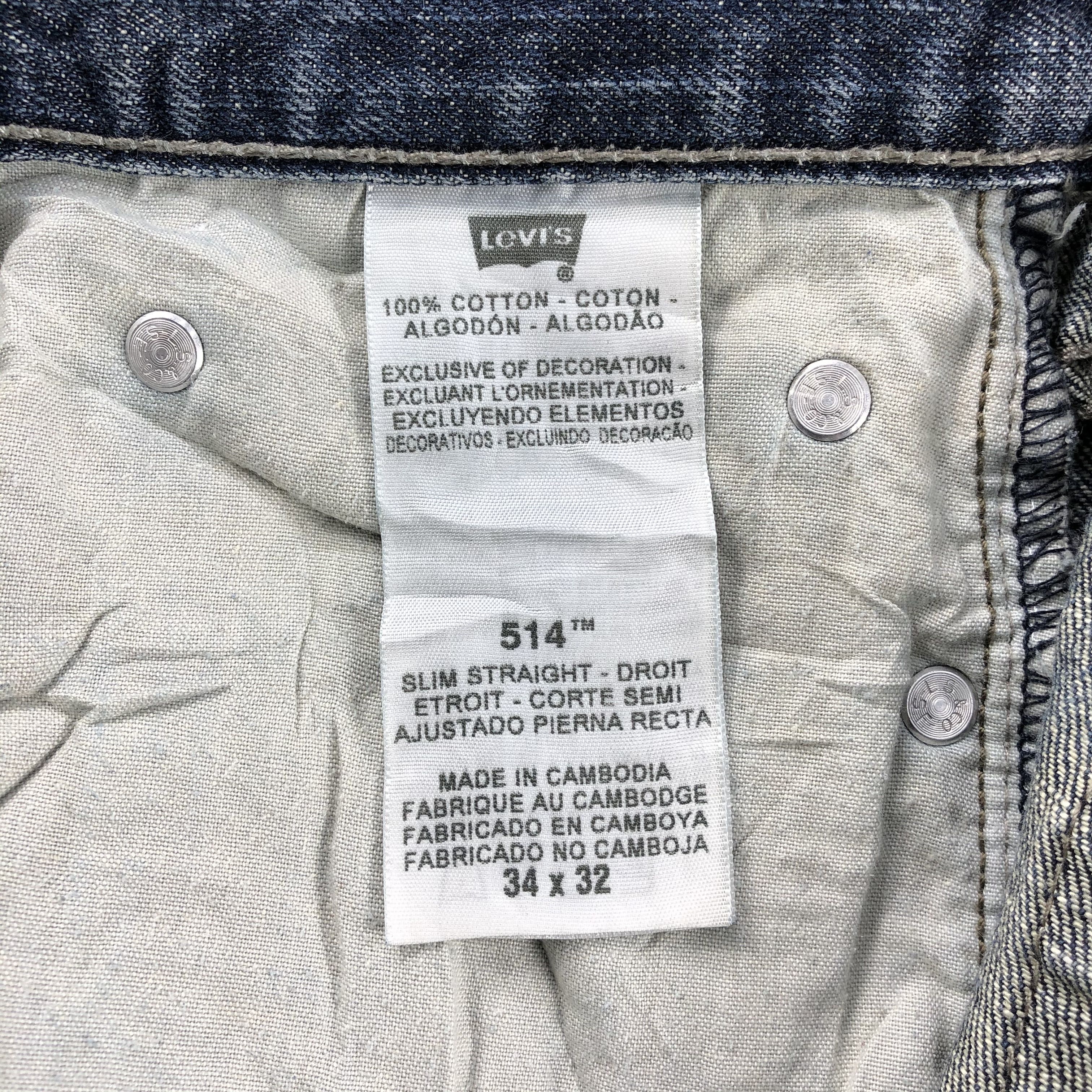 Levi's × Vintage Vintage Distress Levis 514 Jeans-JM1044 Size US 34 / EU 50 - 10 Thumbnail
