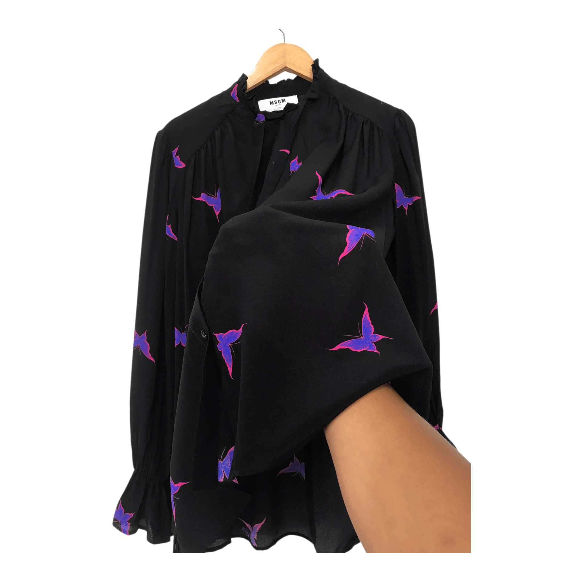 MSGM MSGM Milano Butterfly Button Shirt Size M / US 6-8 / IT 42-44 - 3 Thumbnail