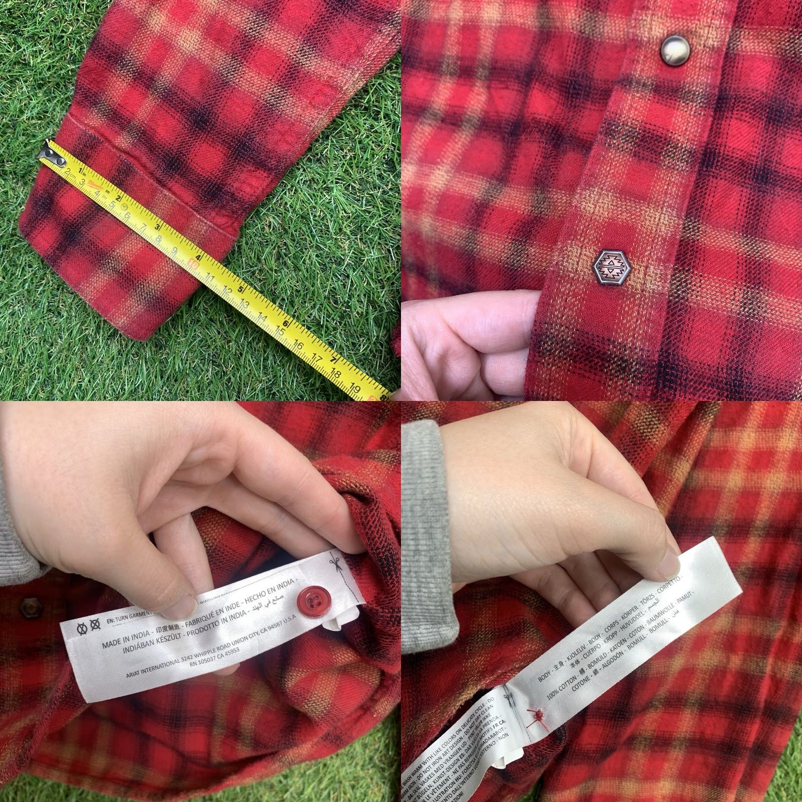 Ariat Ariat Button-Up Shirt Mens Small Red Flannel 2000s 90s Y2K Casual Workwear Plaid Button Down Collared Short Description: Regular Fit Size US S / EU 44-46 / 1 - 8 Thumbnail