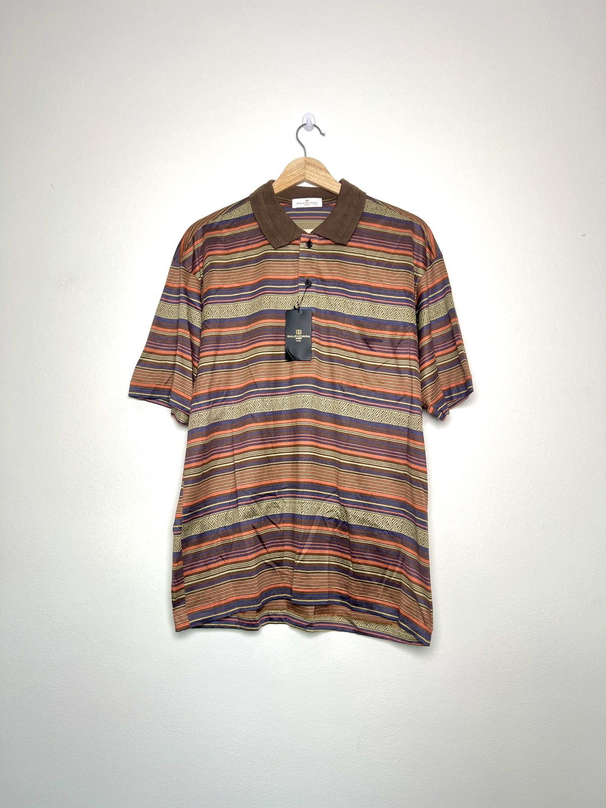 Balenciaga Vintage Balenciaga Sports striped polo shirt (Japan