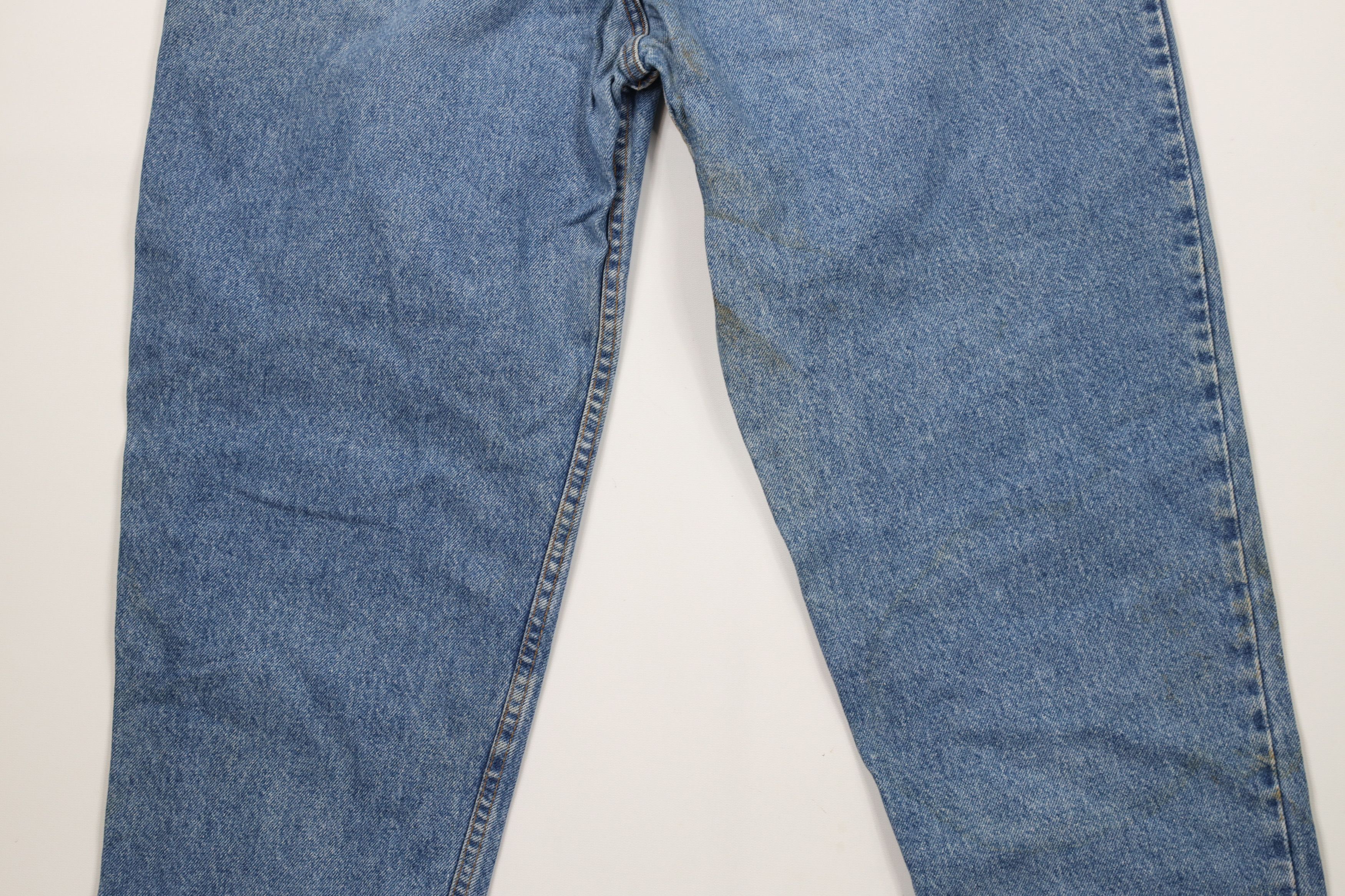 Levi's × Vintage Vintage 90s Levis 550 Relaxed Tapered Leg Jeans Blue USA Size US 36 / EU 52 - 13 Thumbnail