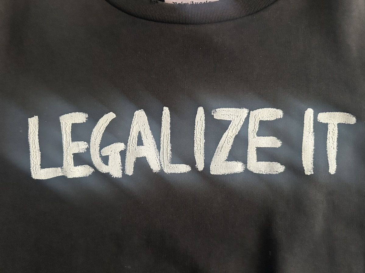 Palm Angels Palm Angles Legalize It Distressed Sweater Crewneck Size US L / EU 52-54 / 3 - 2 Thumbnail