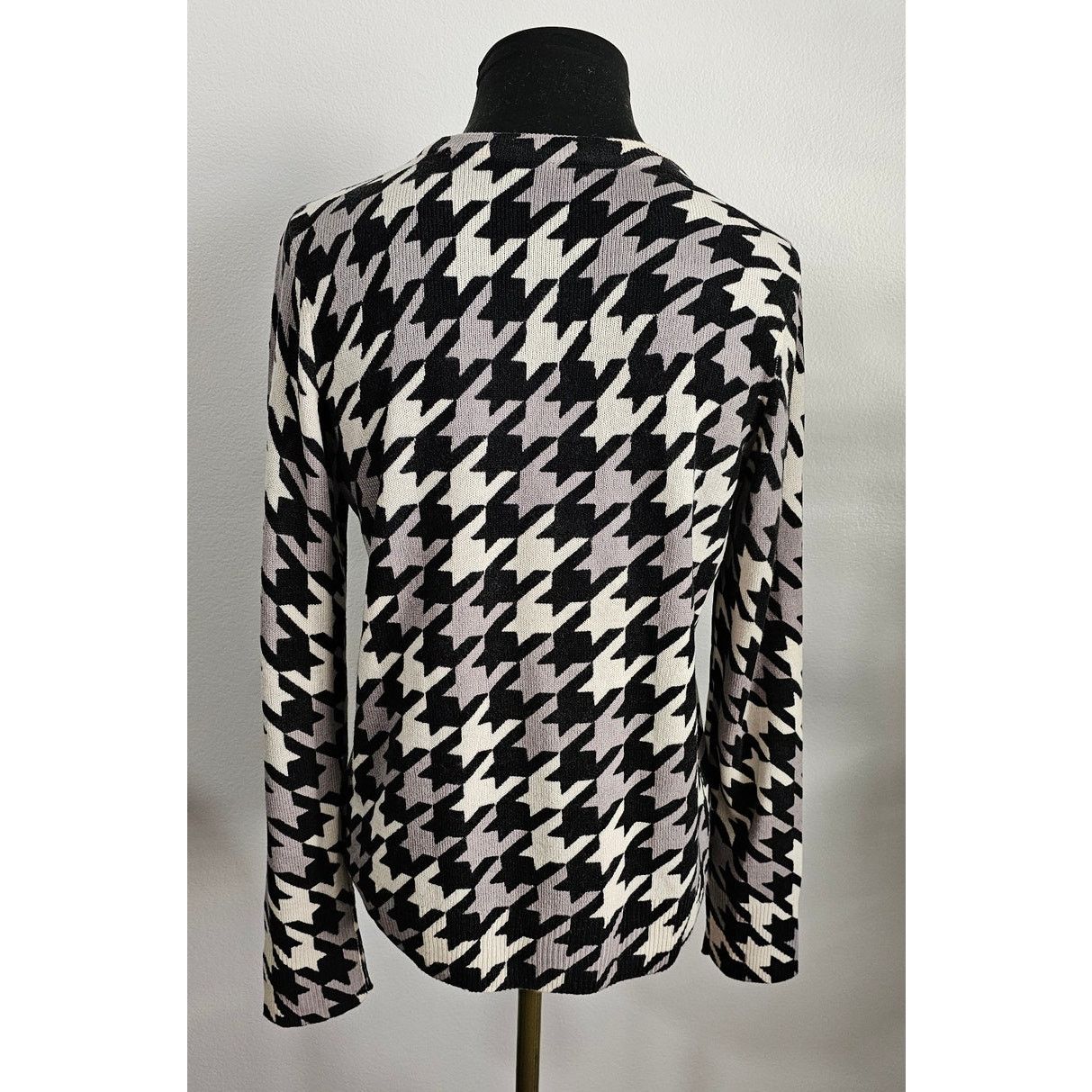 Equipment EUC EQUIPMENT Cashmere Houndstooth Crew Neck Sweater S Size S / US 4 / IT 40 - 4 Thumbnail