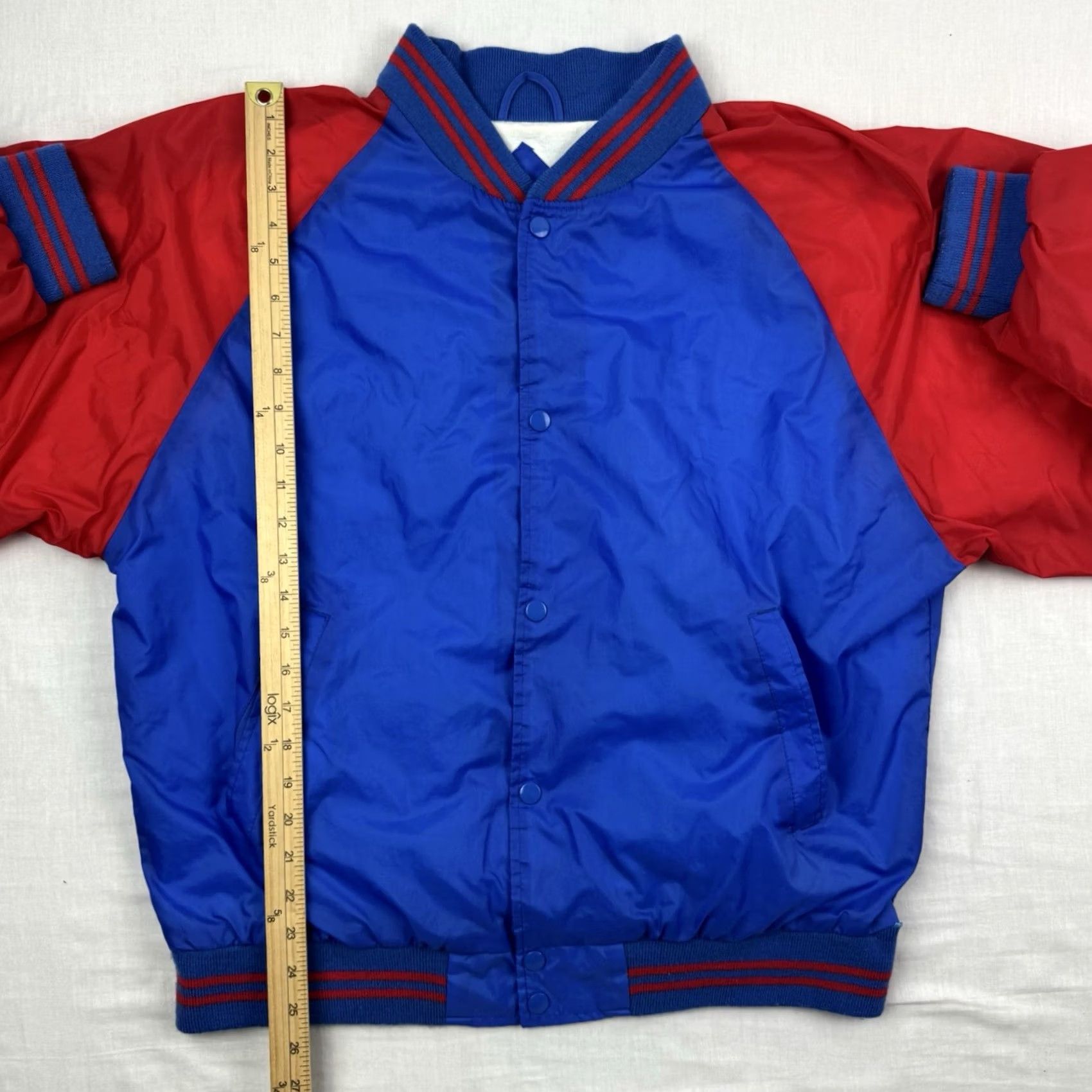 Athletic Works VINTAGE Athletic Works Jacket Adult Large Blue Bomber Windbreaker 90s Mens Size US L / EU 52-54 / 3 - 3 Thumbnail