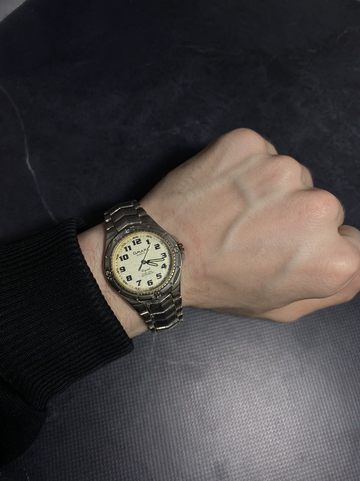 Vintage Omax Quartz Watch Luminous Hands Vintage Japanese Brand 🇯🇵 Size ONE SIZE - 3 Thumbnail