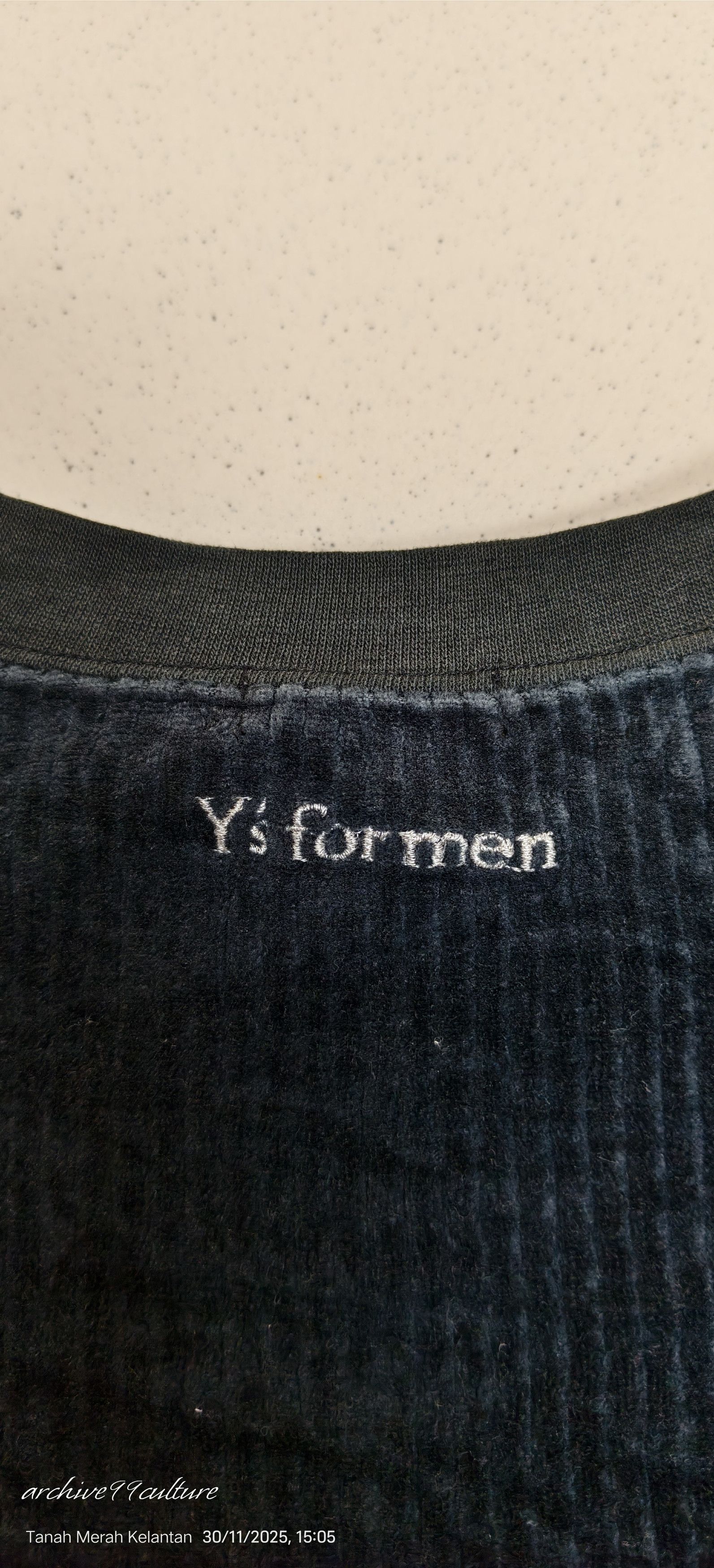 Y's for Men Vintage Y's for men embroidered big logo's velvet sweater Size US M / EU 48-50 / 2 - 9 Thumbnail