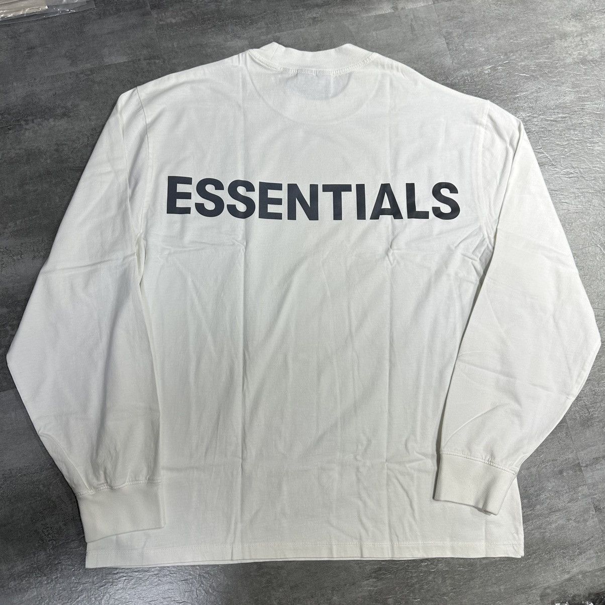 Essentials 3M Reflective LS Tee - White