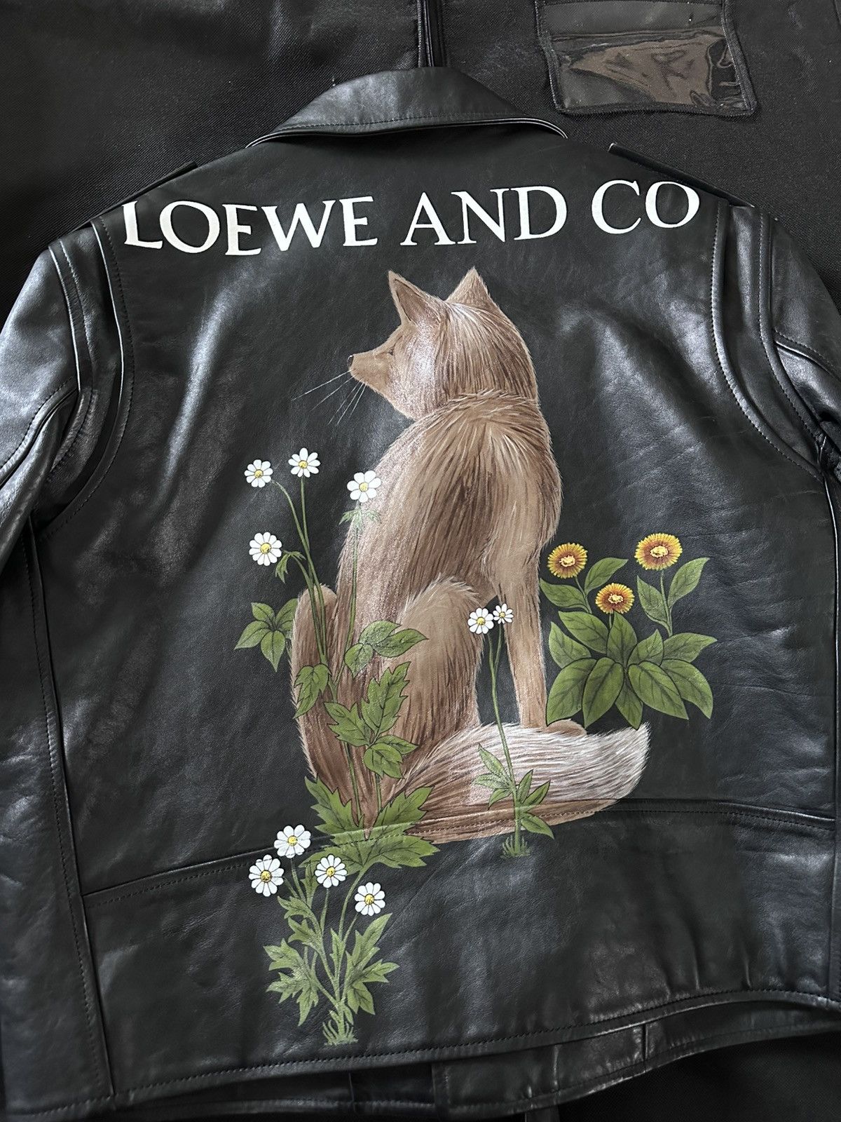 Loewe loewe fw16 by jw anderson fox hand painted leather jacket Size US S / EU 44-46 / 1 - 3 Thumbnail