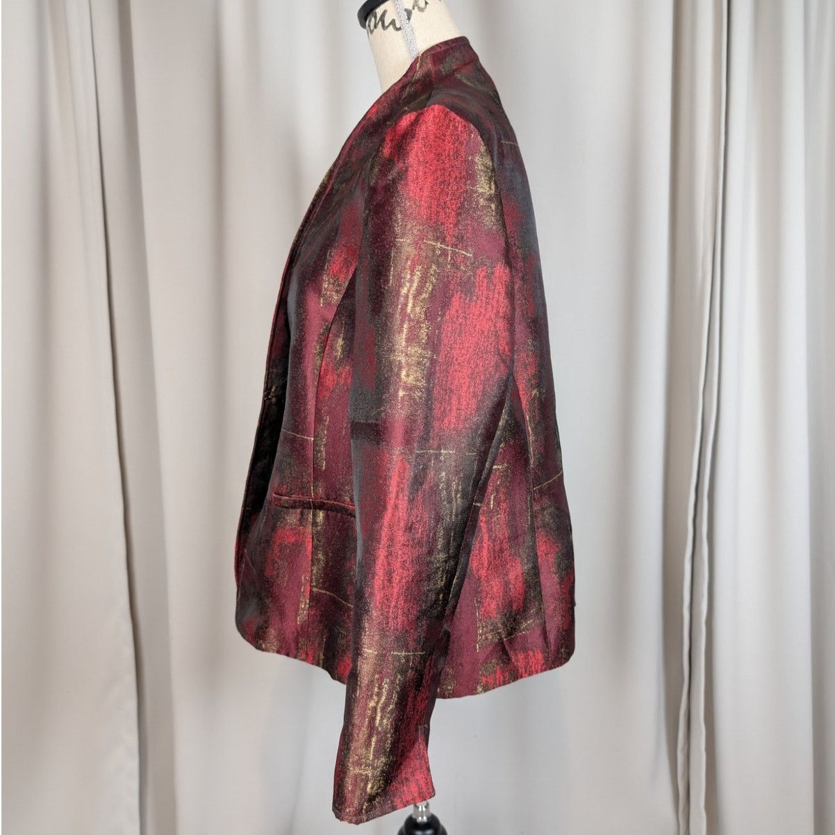 Coldwater Creek Metallic Brocade Tapestry Jacket Size L / US 10 / IT 46 - 3 Thumbnail