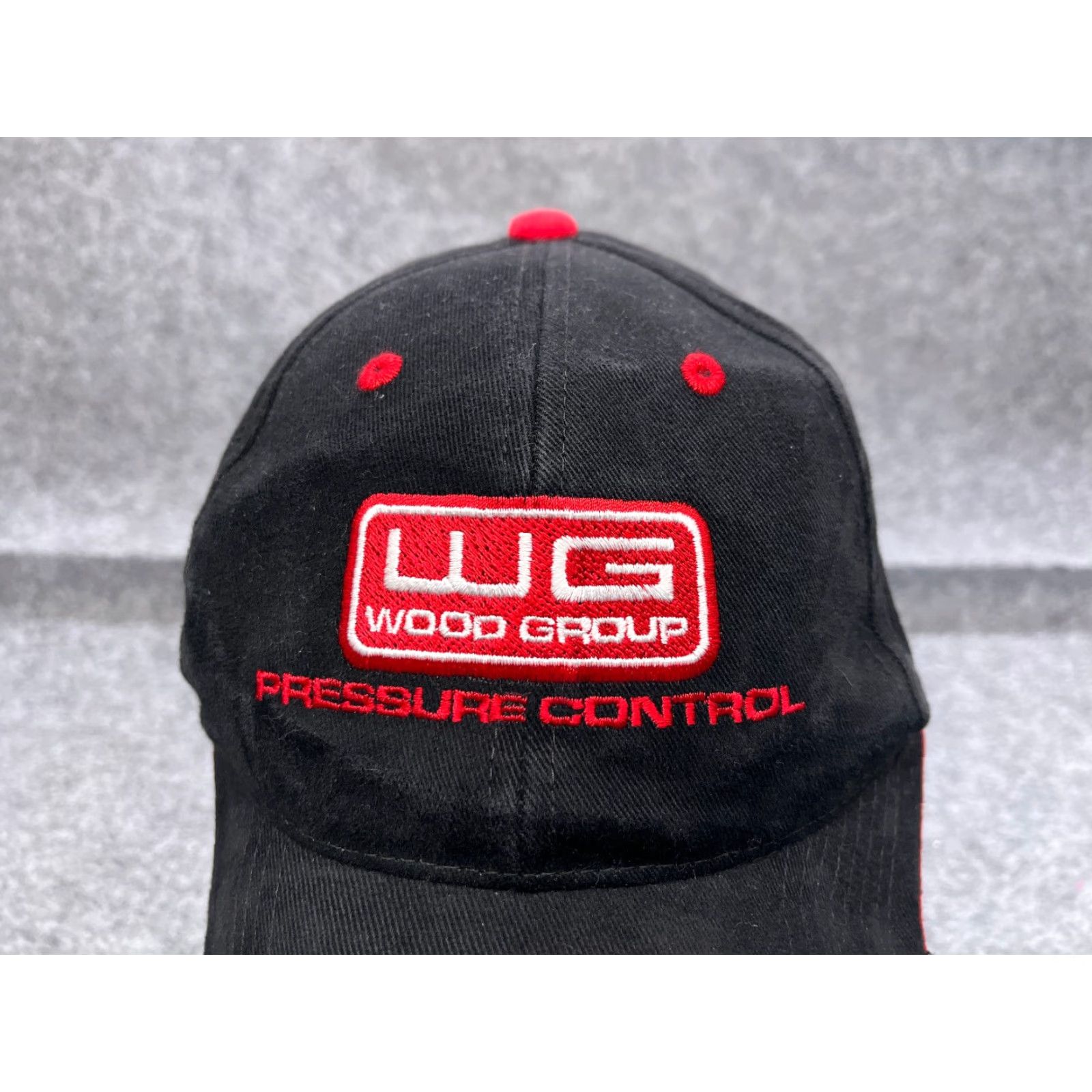 Vintage OTTO Wood Group Pressure Control Hat Cap Baseball Cap Adult One Size Black Cotton Twill Adjustable Workwear Men Mens Hats Size ONE SIZE - 2 Thumbnail
