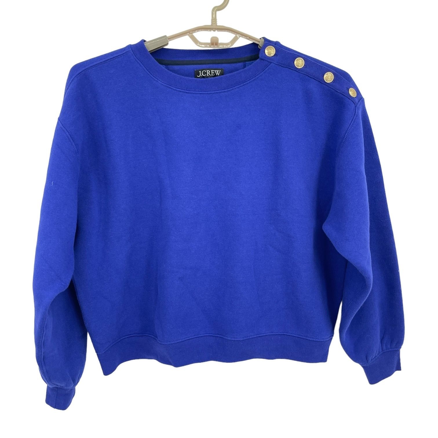 J.Crew J Crew Heritage Fleece Cropped Sweatshirt Oversized Medium Size M / US 6-8 / IT 42-44 - 2 Thumbnail