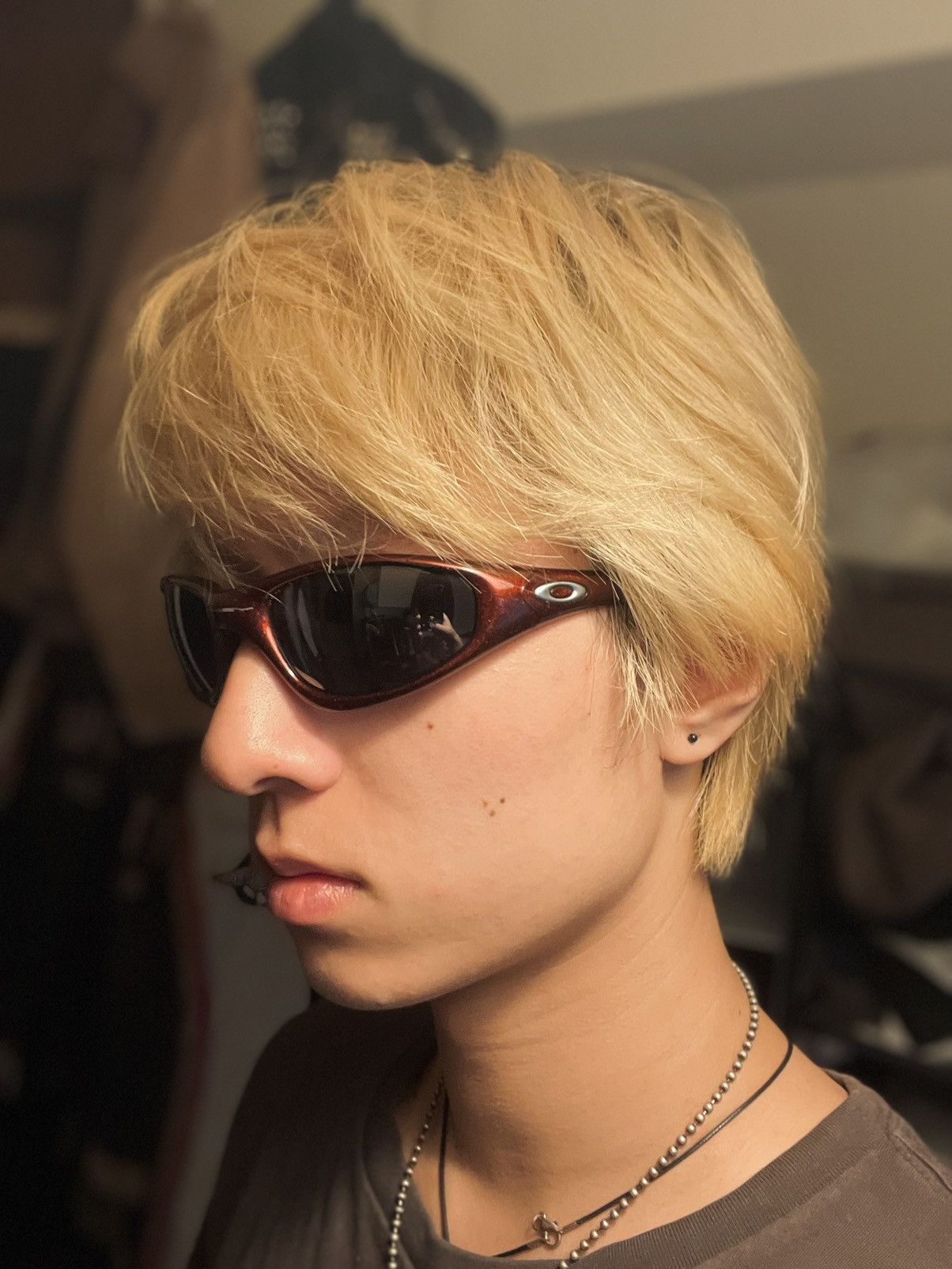 OAKLEY STRAIGHYJACKET ストレートジャケット-ブラック Standard Issue Straight Jacket® Grey Polarized Lenses, Matte