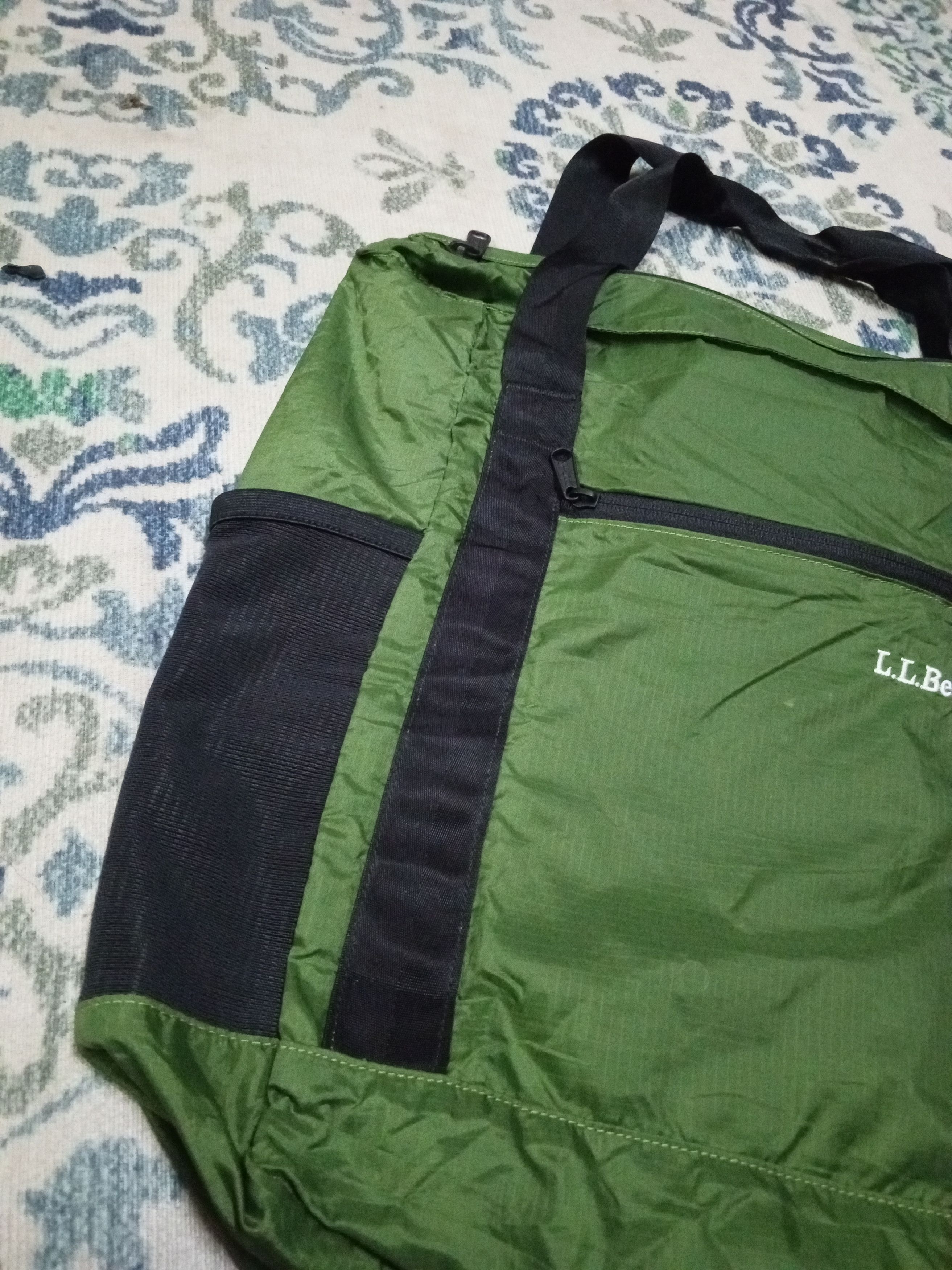 L.L. Bean L.L Bean tote bag nylon green/black Size ONE SIZE - 3 Thumbnail