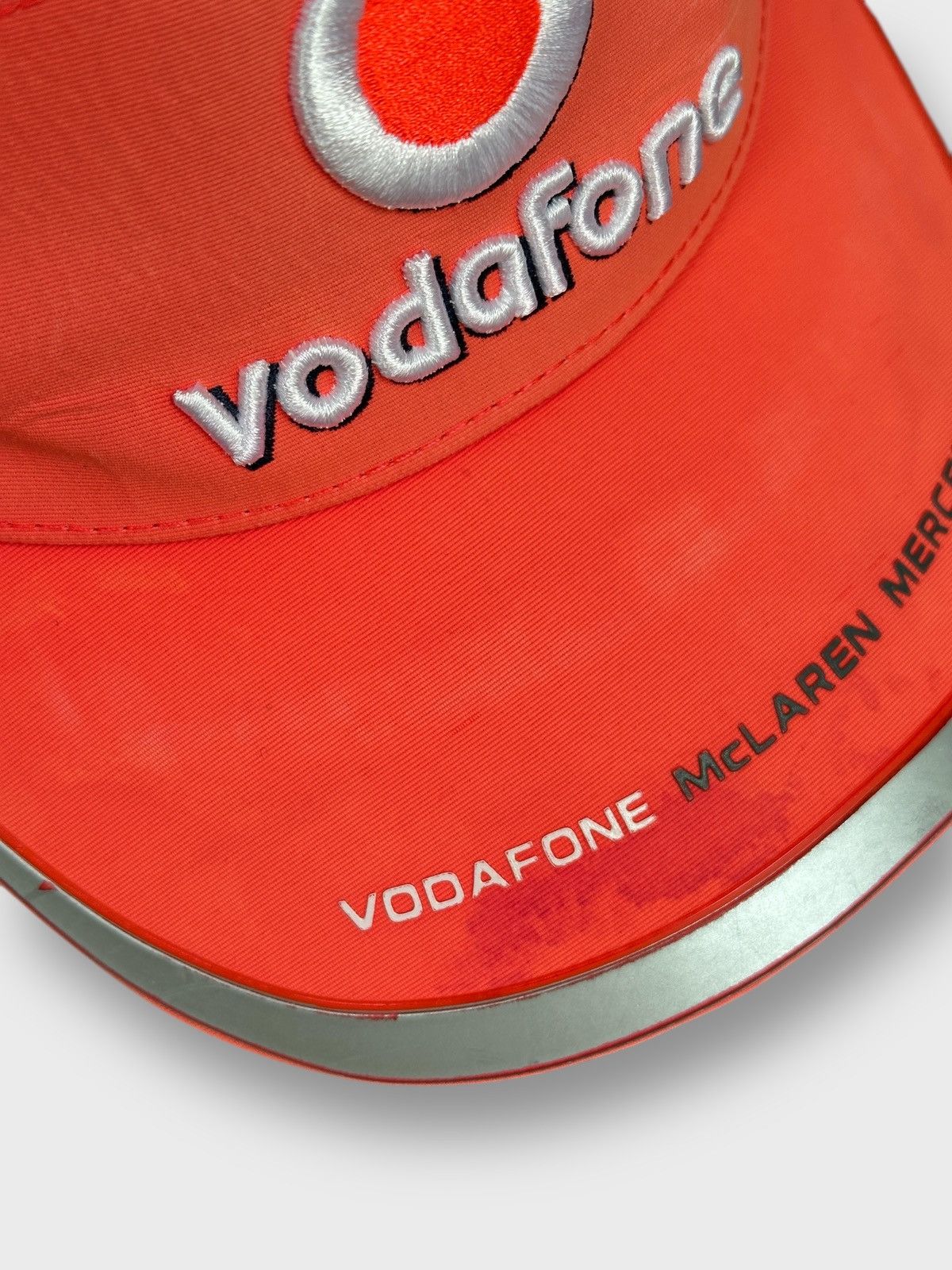 Malcolm McLaren Vintage Vodafone McLaren Mercedes Jenson Racing Nylon Cap Size ONE SIZE - 6 Thumbnail